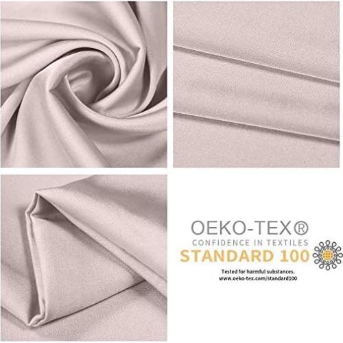 Juego de 2 Fundas de Almohada de Seda Jocoku Estándar Gris Albaricoque