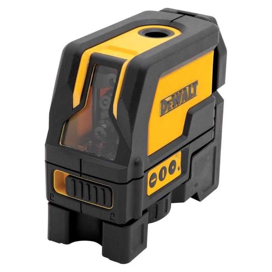 Nivel láser de línea cruzada DEWALT DW0822, 165 pies, Rojo