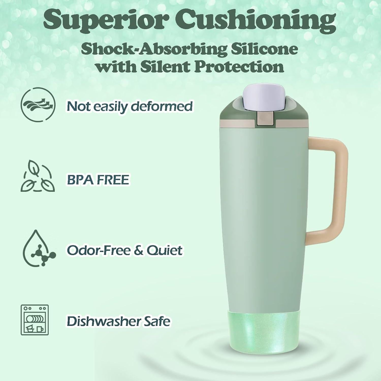 Bota de Silicona Kaitiaki para Owala 30 y 40 oz Eucalipto