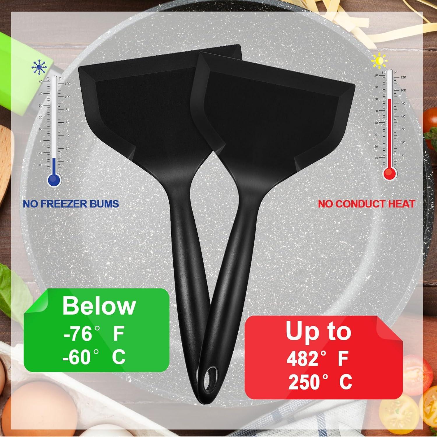 Espátulas de Silicona Shappy 2 Pcs Antiadherentes 26x12 cm