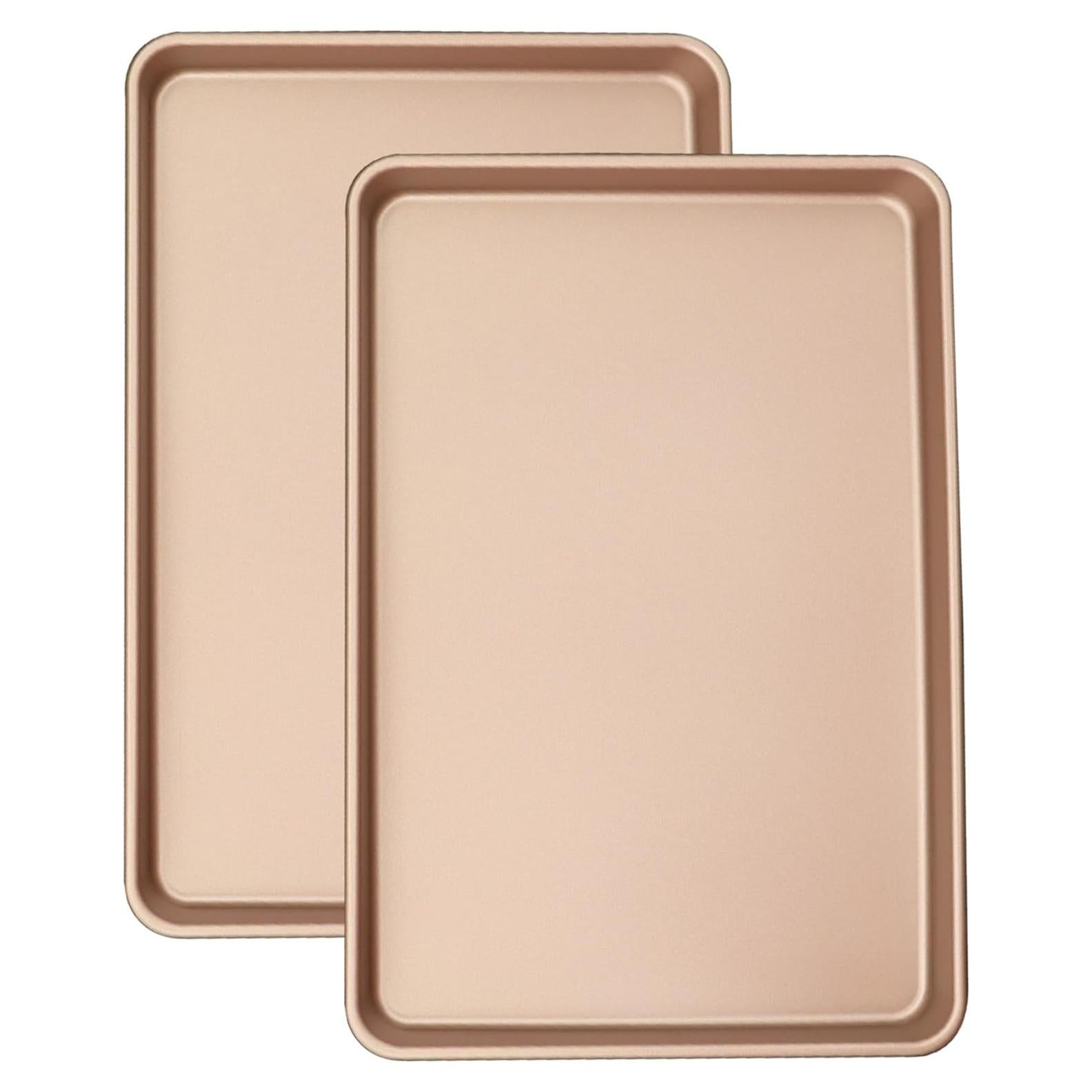 Juego de Bandejas para Hornear Amcorla 28x41cm Dorado - 2 Piezas