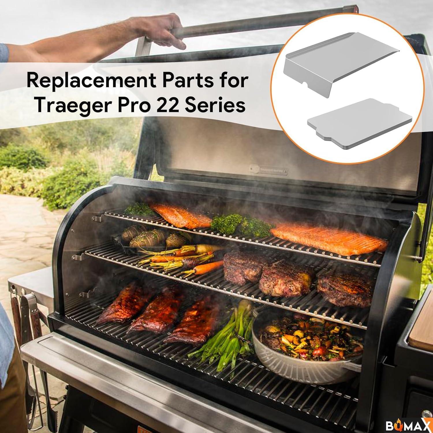 BQMAX Deflector de Calor y Forros para Parrilla Traeger Pro 22