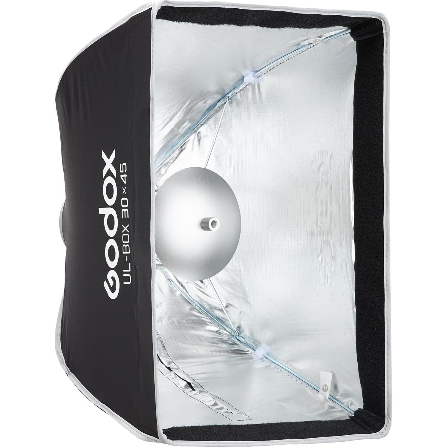 Softbox Rectangular Godox 30x45 cm Plegable con Montura Bowens