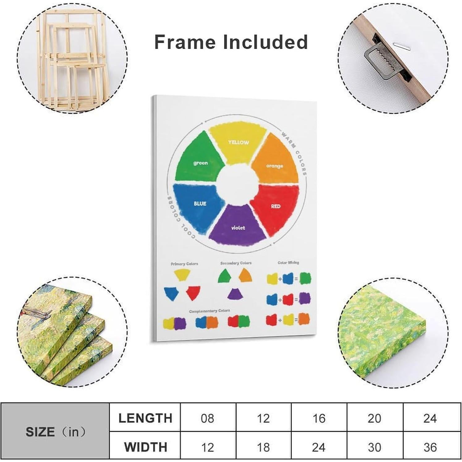Póster Educativo Rueda de Color Montessori 50x76cm
