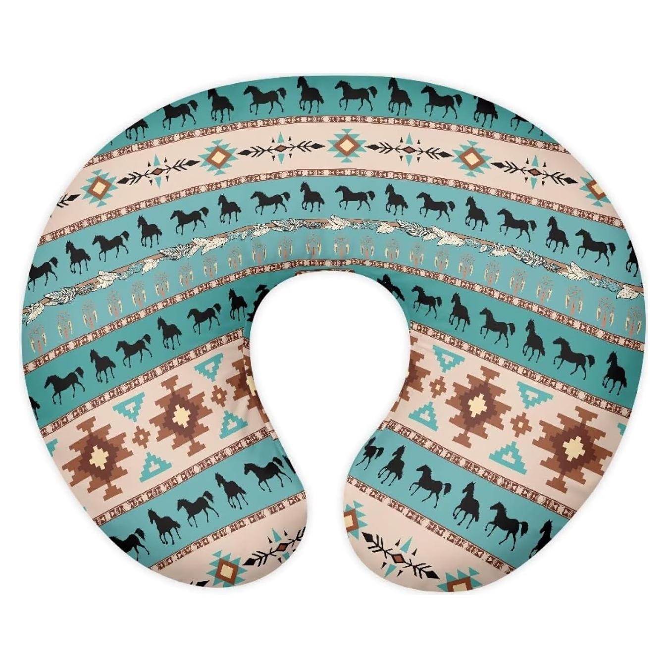 Funda de Almohada de Lactancia Tongluoye Caballo Boho Azteca