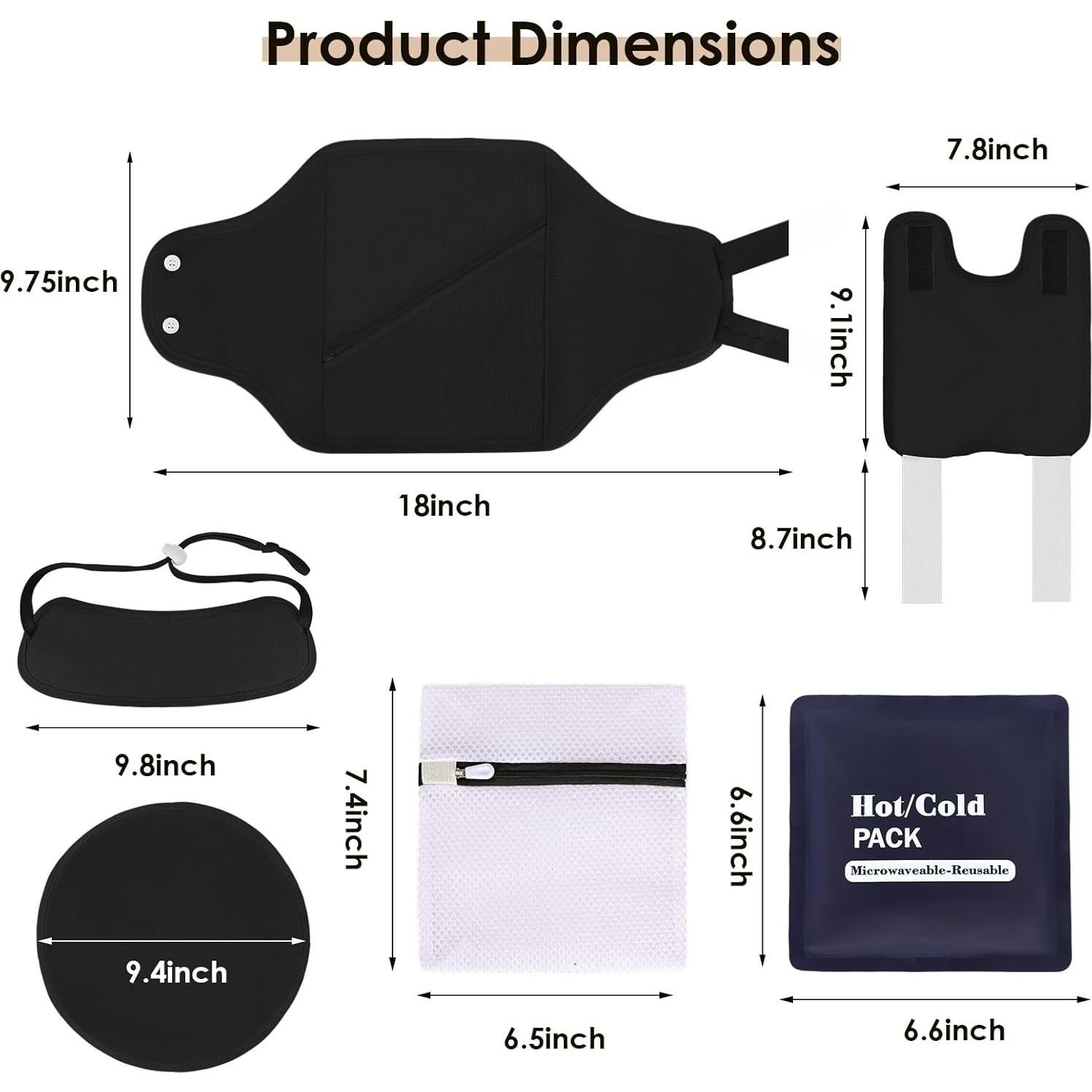 Kit de Aceite de Ricino Orgánico HUIJUTCHEN 8 Piezas Negro