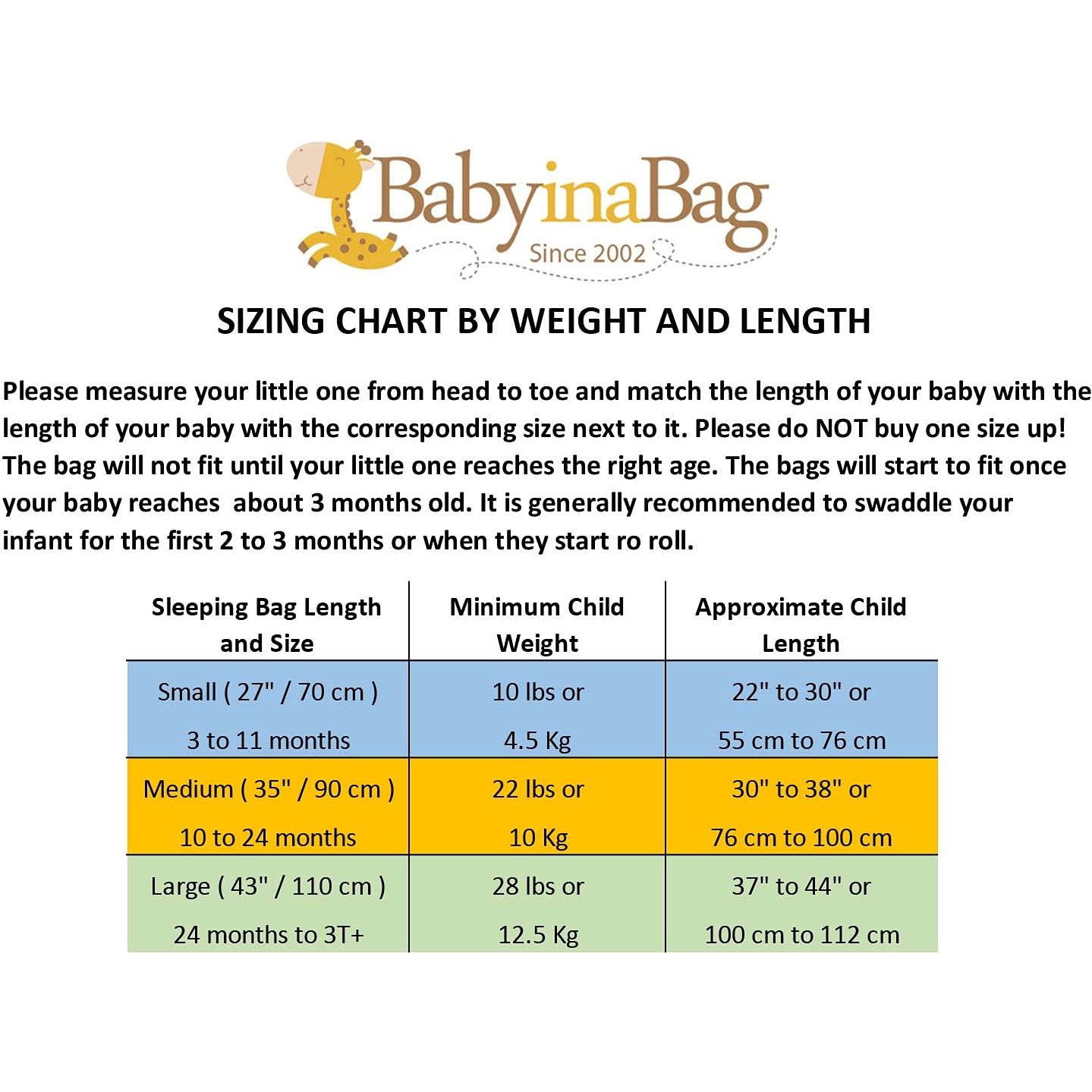 Saco de Dormir para Bebés BABYINABAG Verano 1.25 Togs 0-11 meses