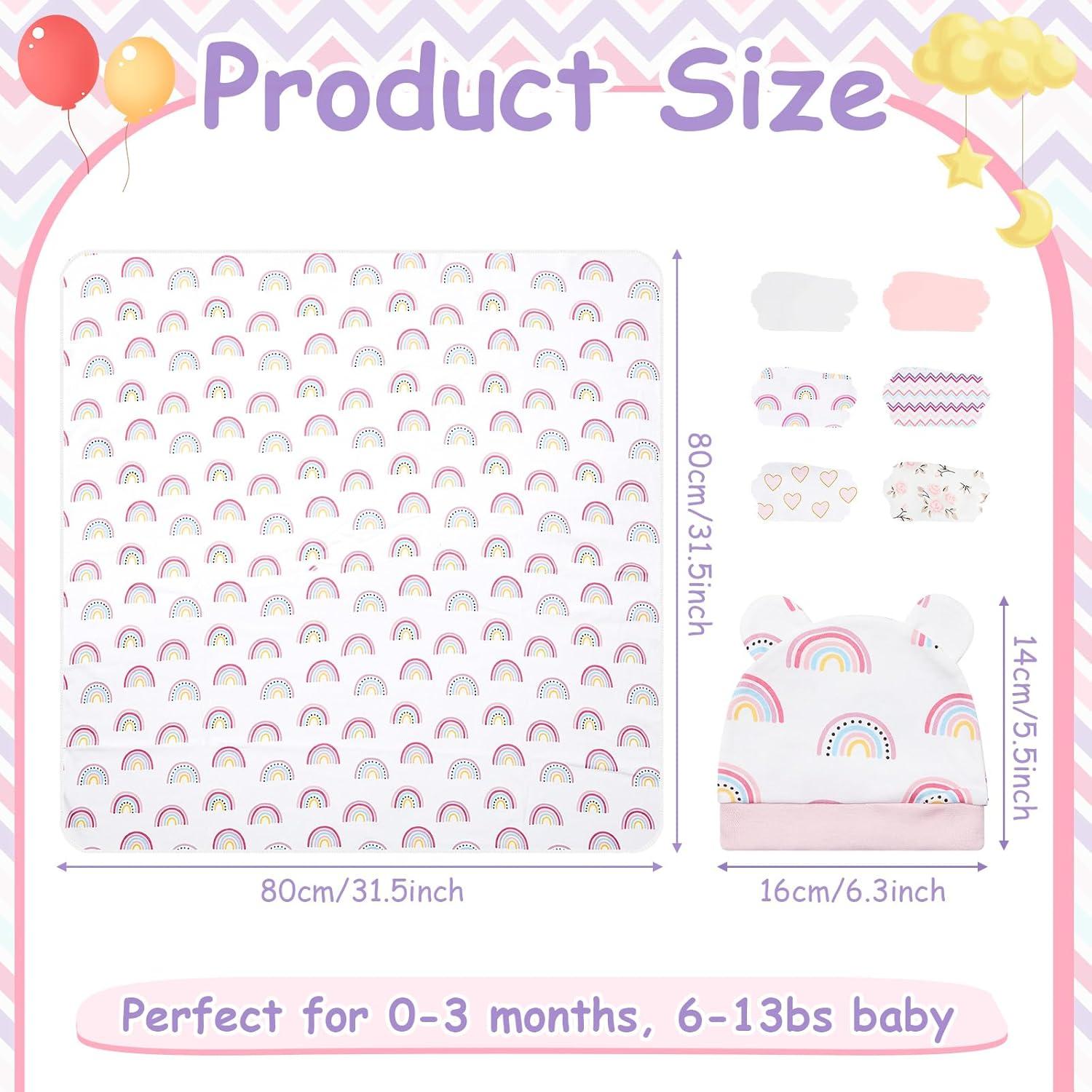 Set de 6 Mantas de Algodón Ramede 80x80 cm para Bebés 0-3 Meses