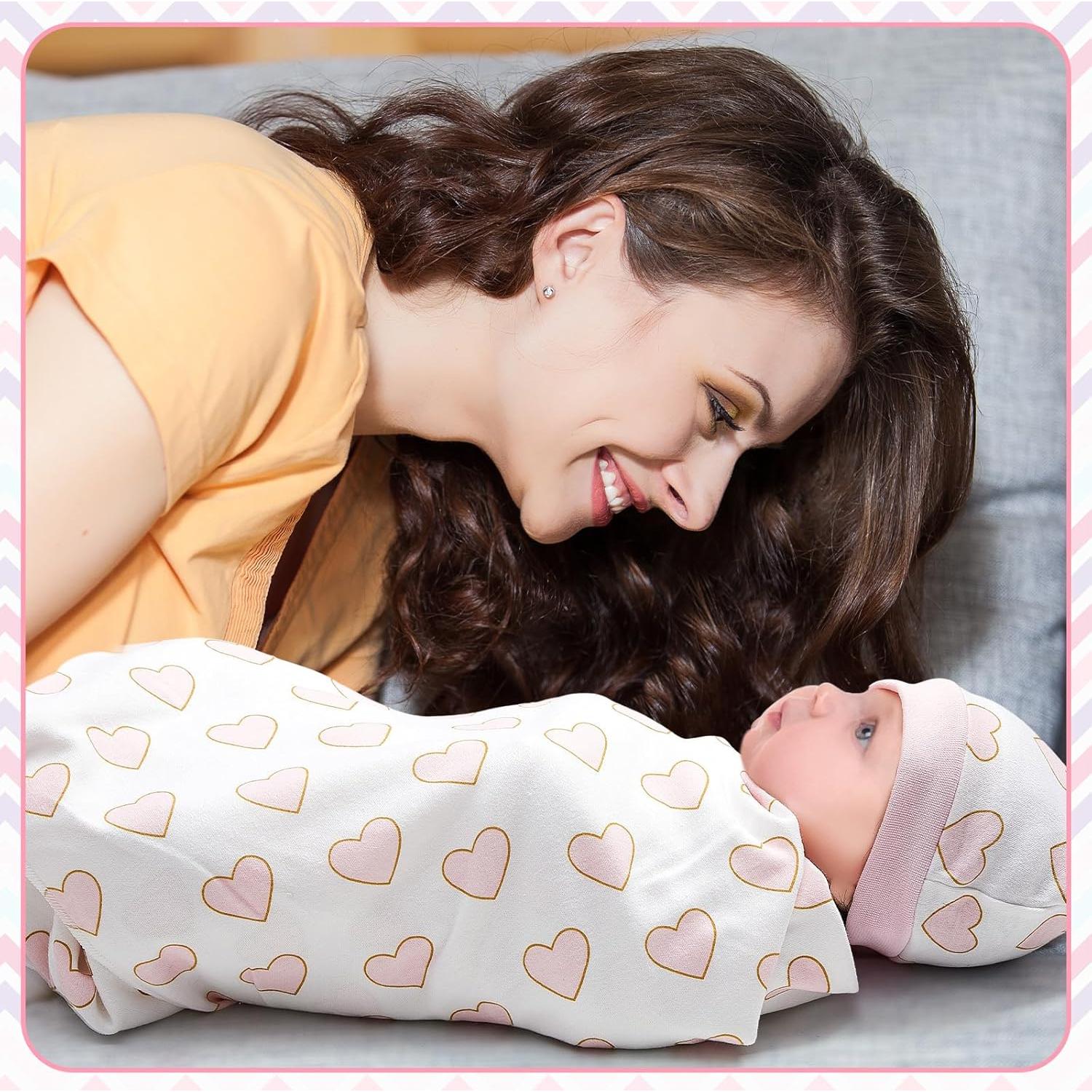 Set de 6 Mantas de Algodón Ramede 80x80 cm para Bebés 0-3 Meses