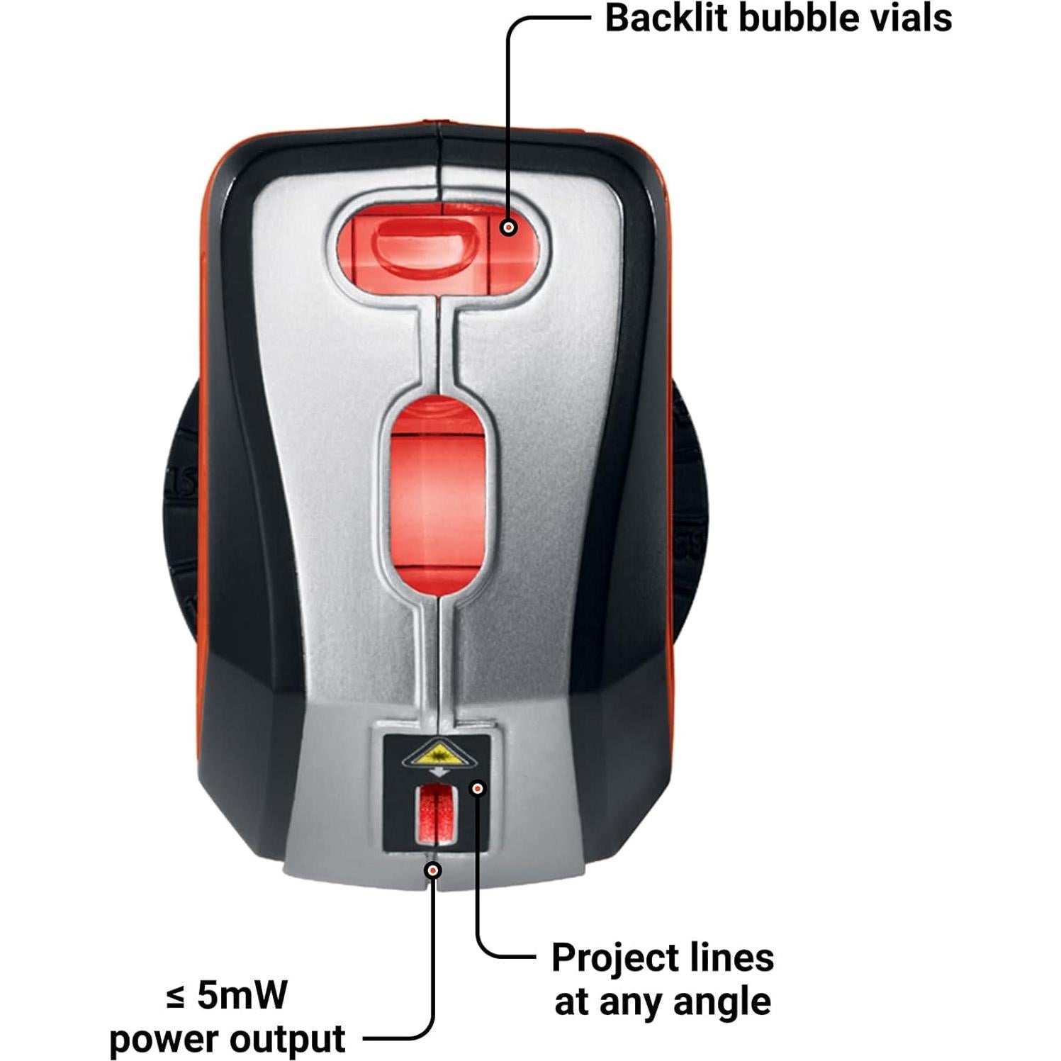 Nivel Láser Autonivelante BLACK+DECKER BDL220S con Adaptador