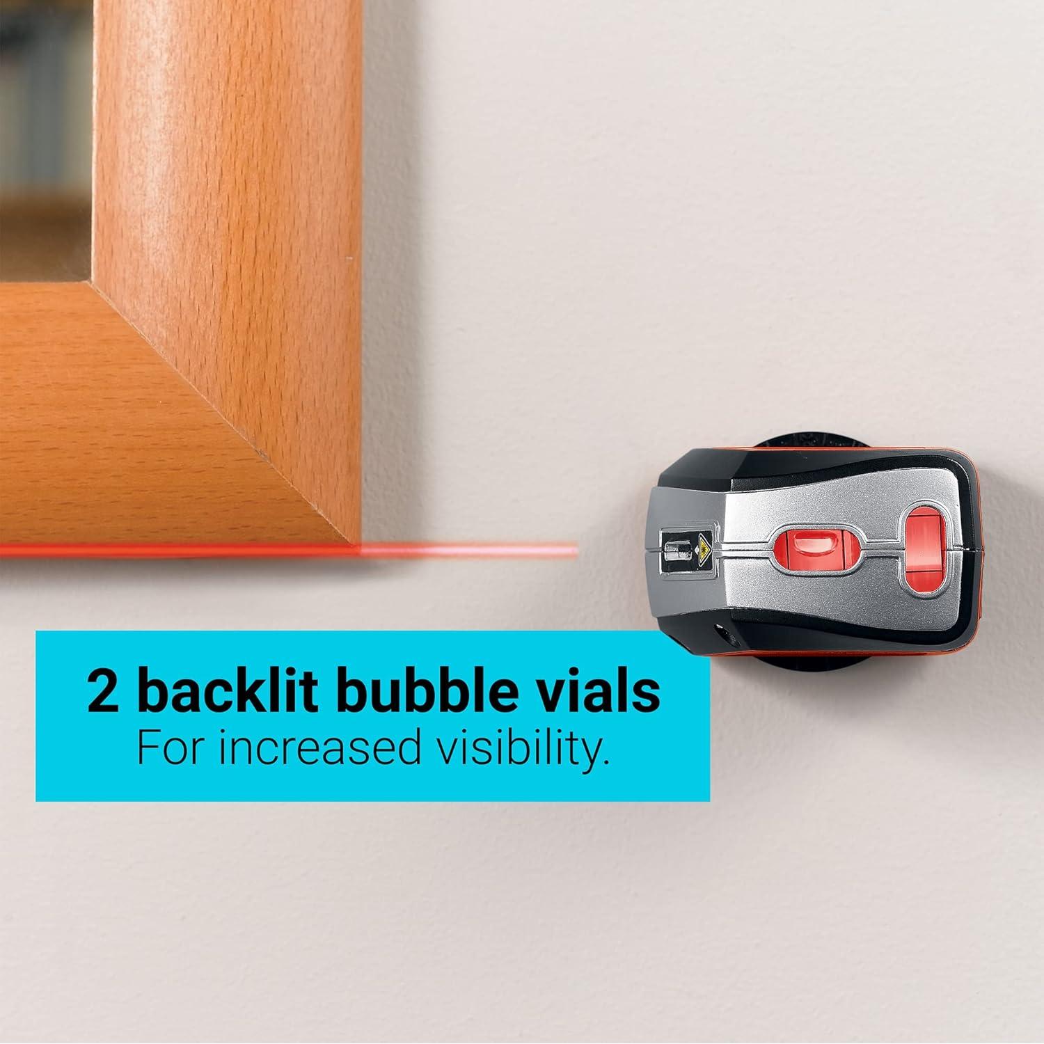 Nivel Láser Autonivelante BLACK+DECKER BDL220S con Adaptador