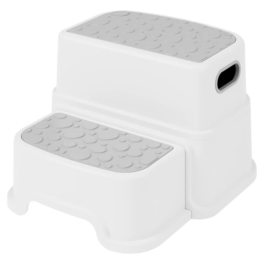 Escalón de 2 Pasos HOMKO para Niños - Antideslizante Gris