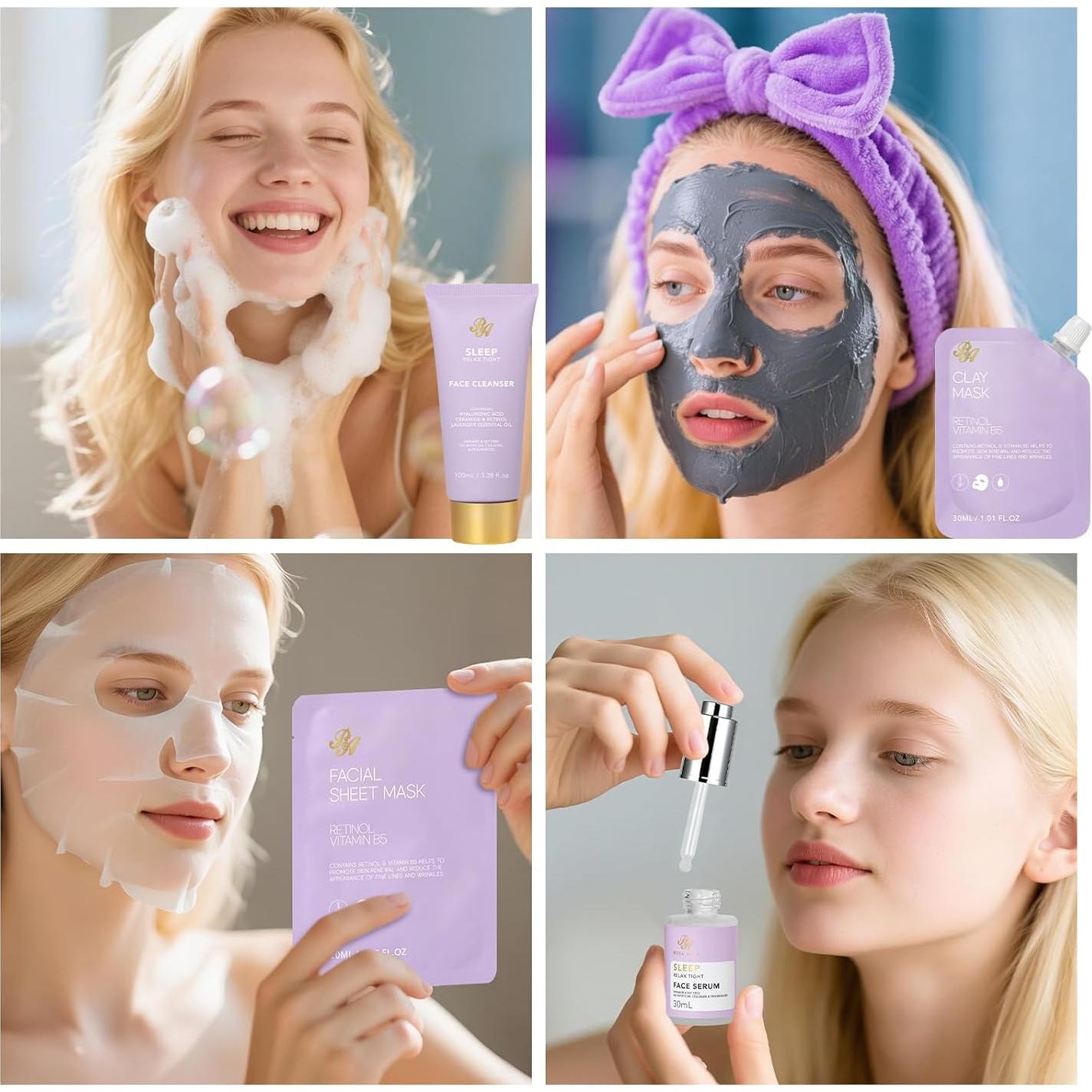 Set de Regalo Spa 33 Pcs Rosa Acca - Cuidado Facial y Corporal