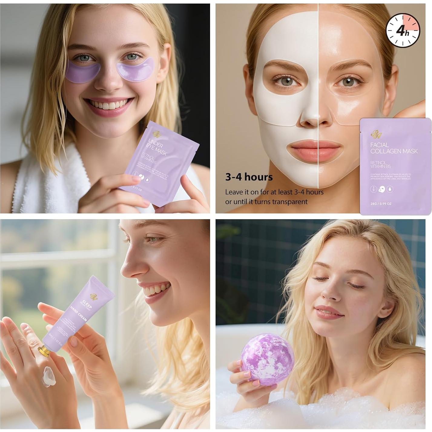 Set de Regalo Spa 33 Pcs Rosa Acca - Cuidado Facial y Corporal