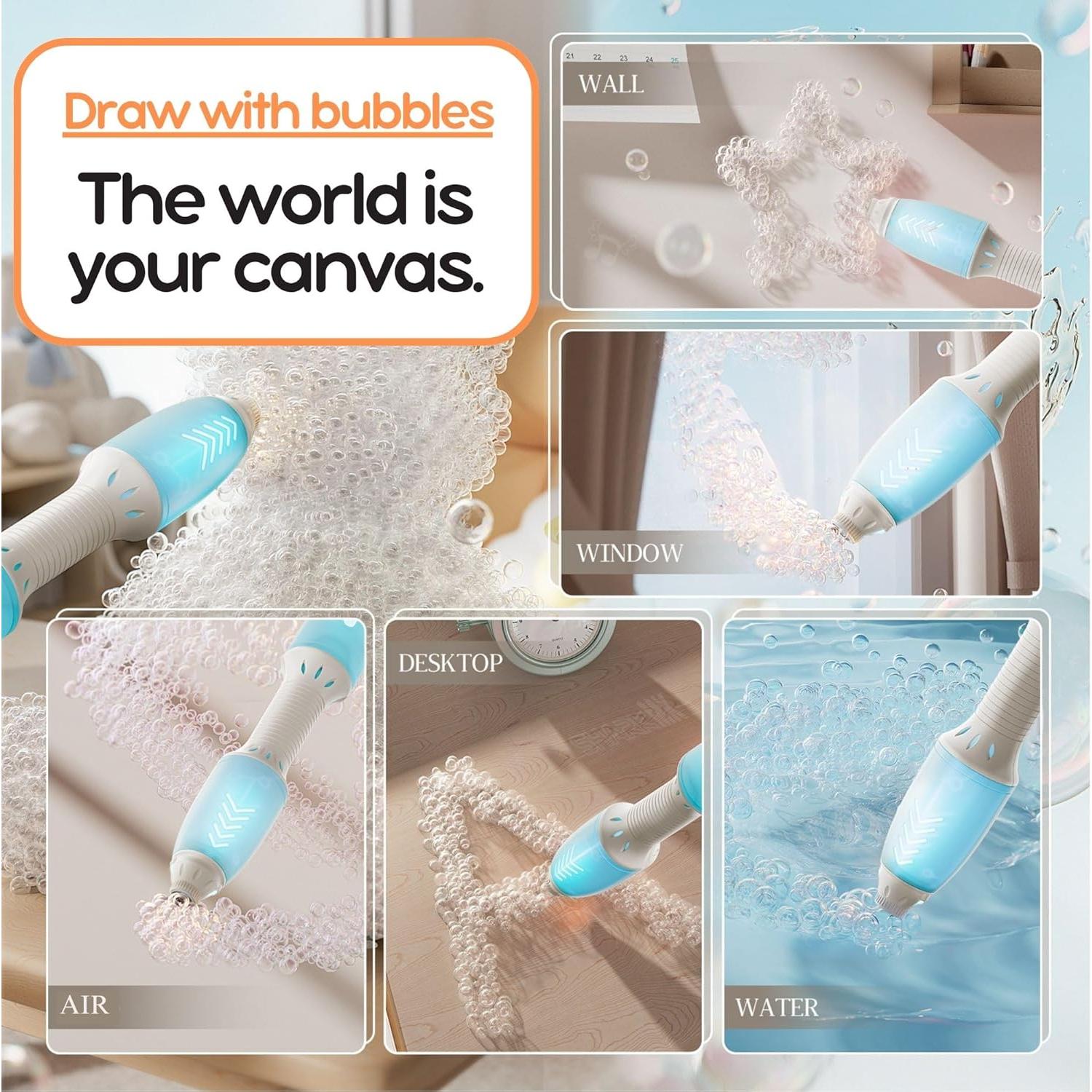 Bolígrafo Mágico de Burbujas SoapScribe - Juguete Creativo Azul