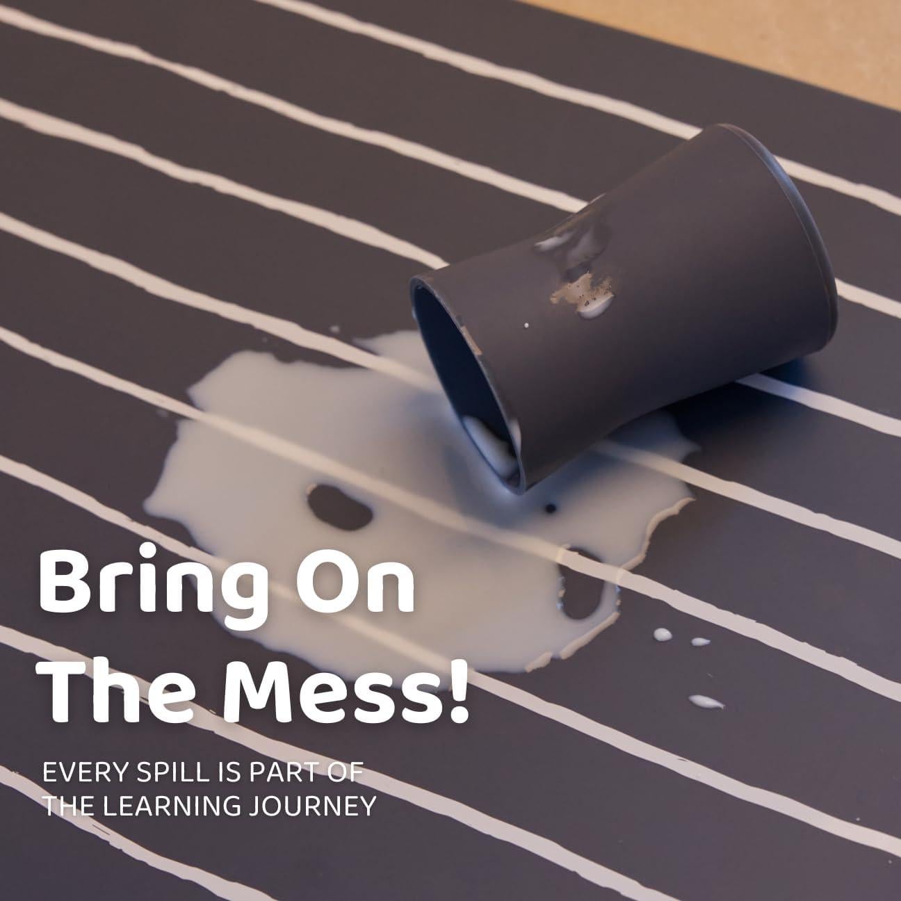 Manteles de Silicona Aplainr para Niños - Set de 2, Hora Azul