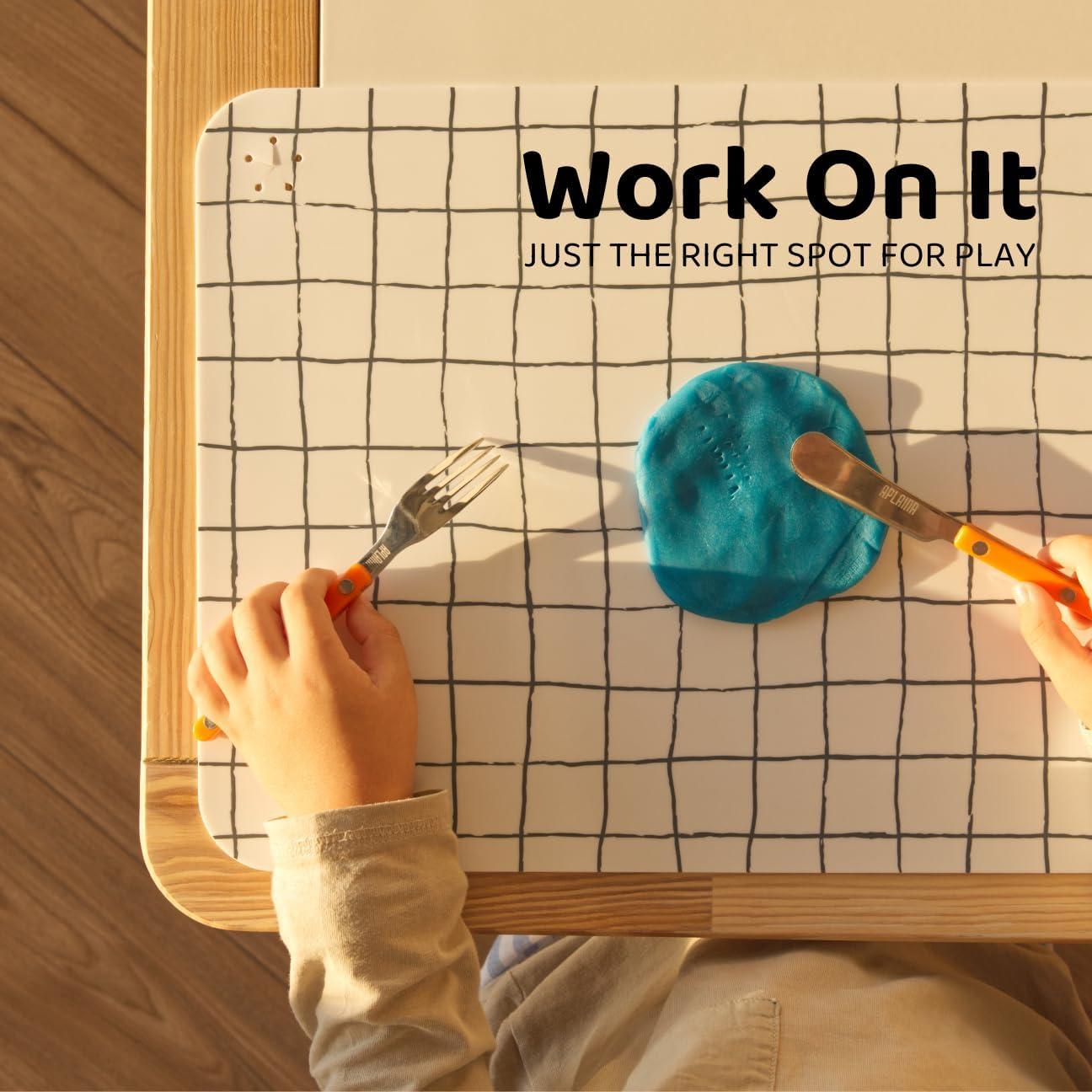 Manteles de Silicona Aplainr para Niños - Set de 2, Hora Azul