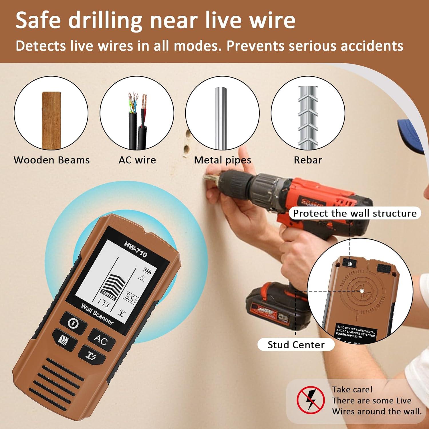 Detector de Estudio 5 en 1 Deller con Pantalla LCD HD