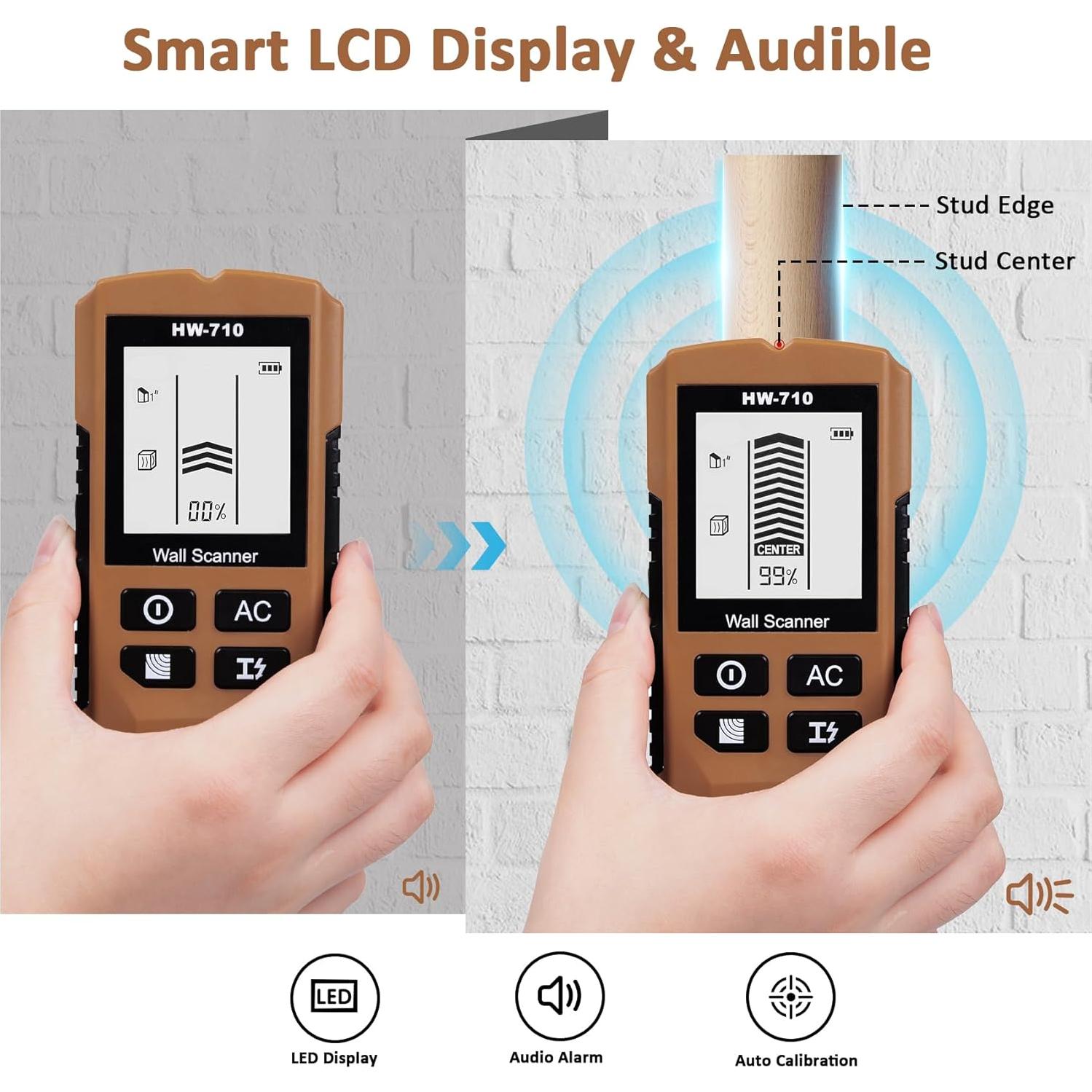 Detector de Estudio 5 en 1 Deller con Pantalla LCD HD