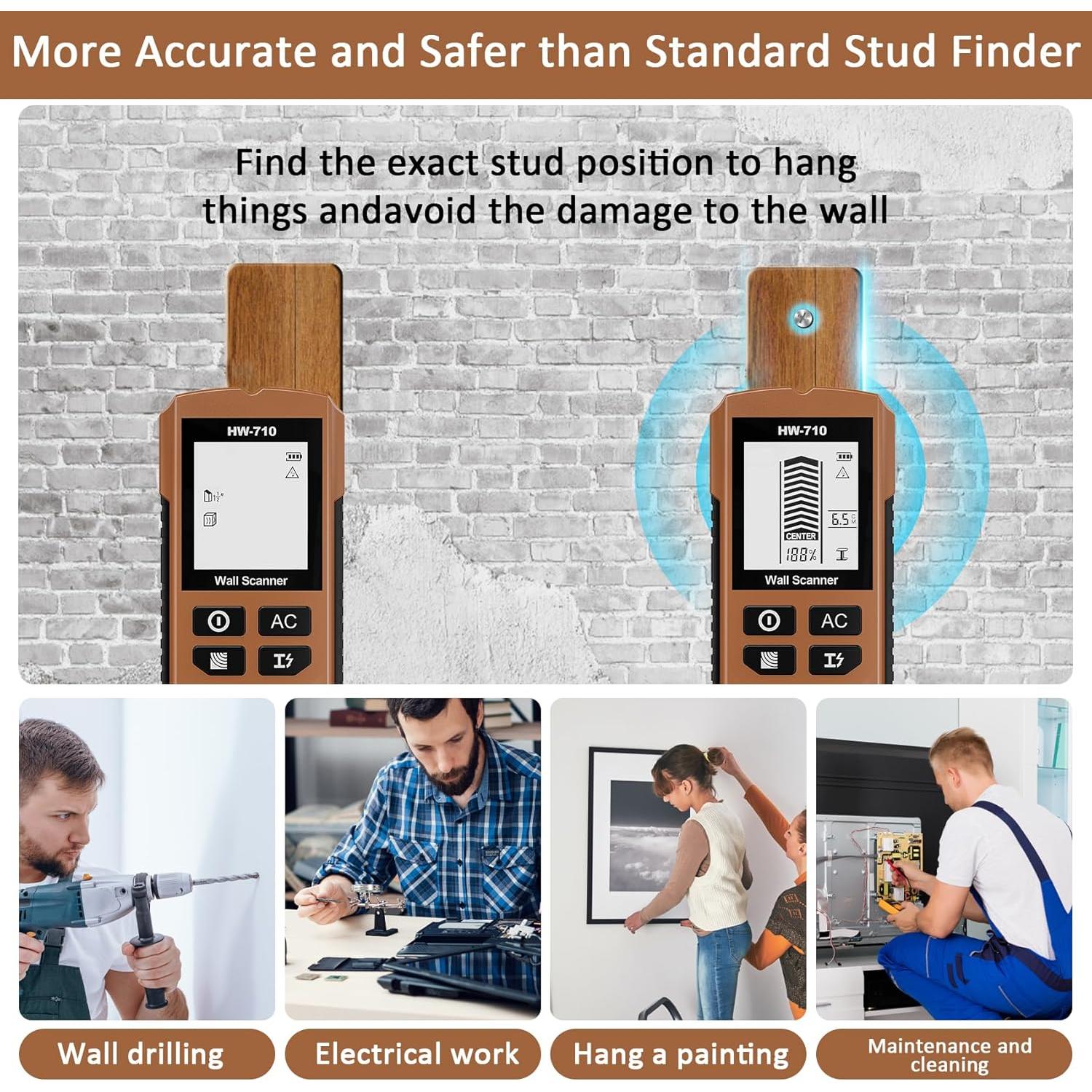 Detector de Estudio 5 en 1 Deller con Pantalla LCD HD