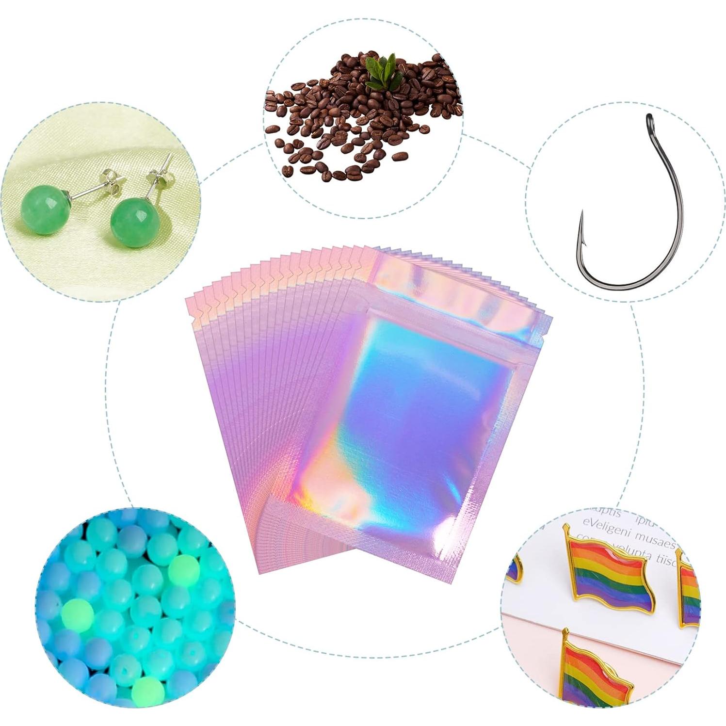 100 Bolsas Reutilizables a Prueba de Olores Tayfremn 5x7.6cm