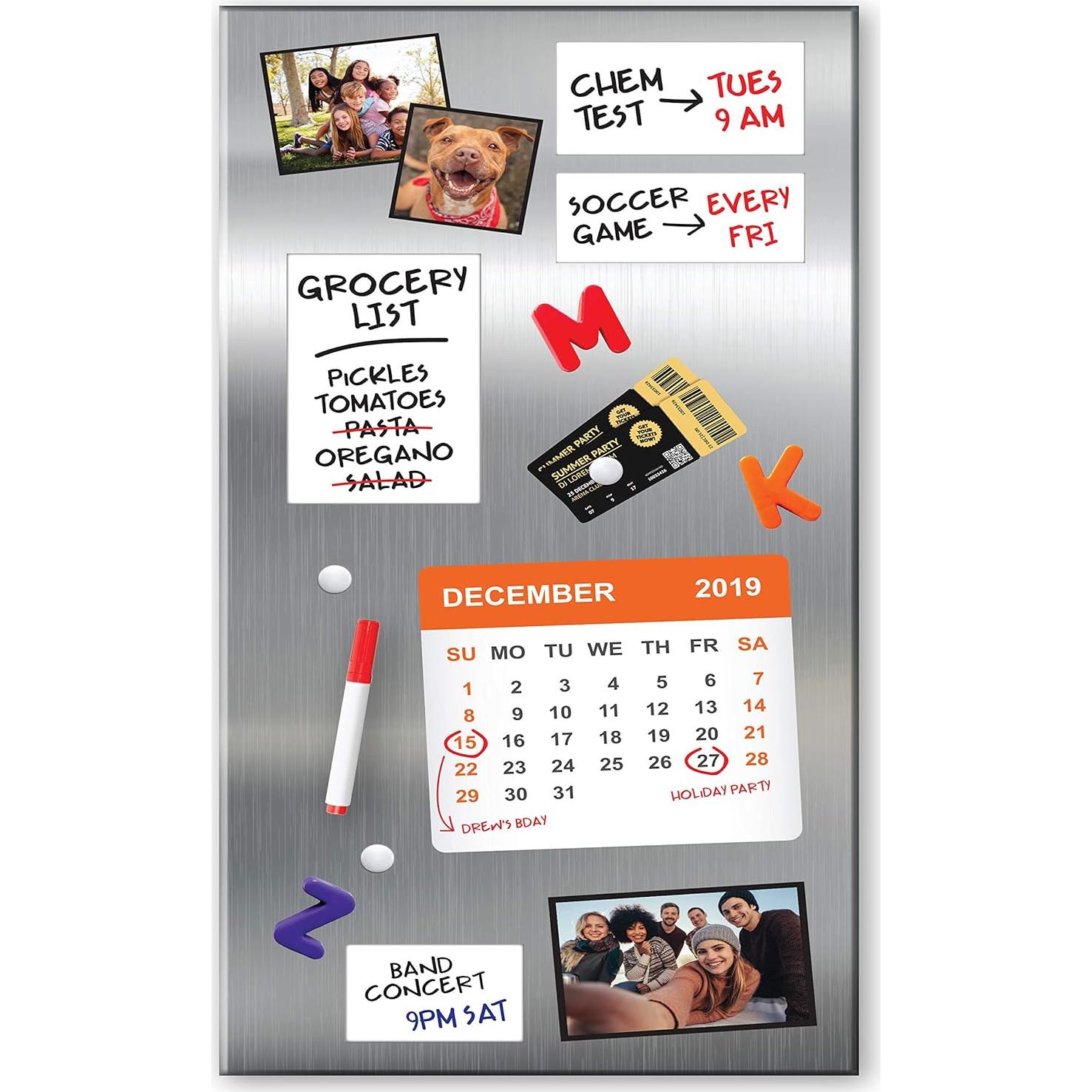 Tablero Magnético de Mensajes Esencialmente Tuyo 76.2x35.6cm Plata