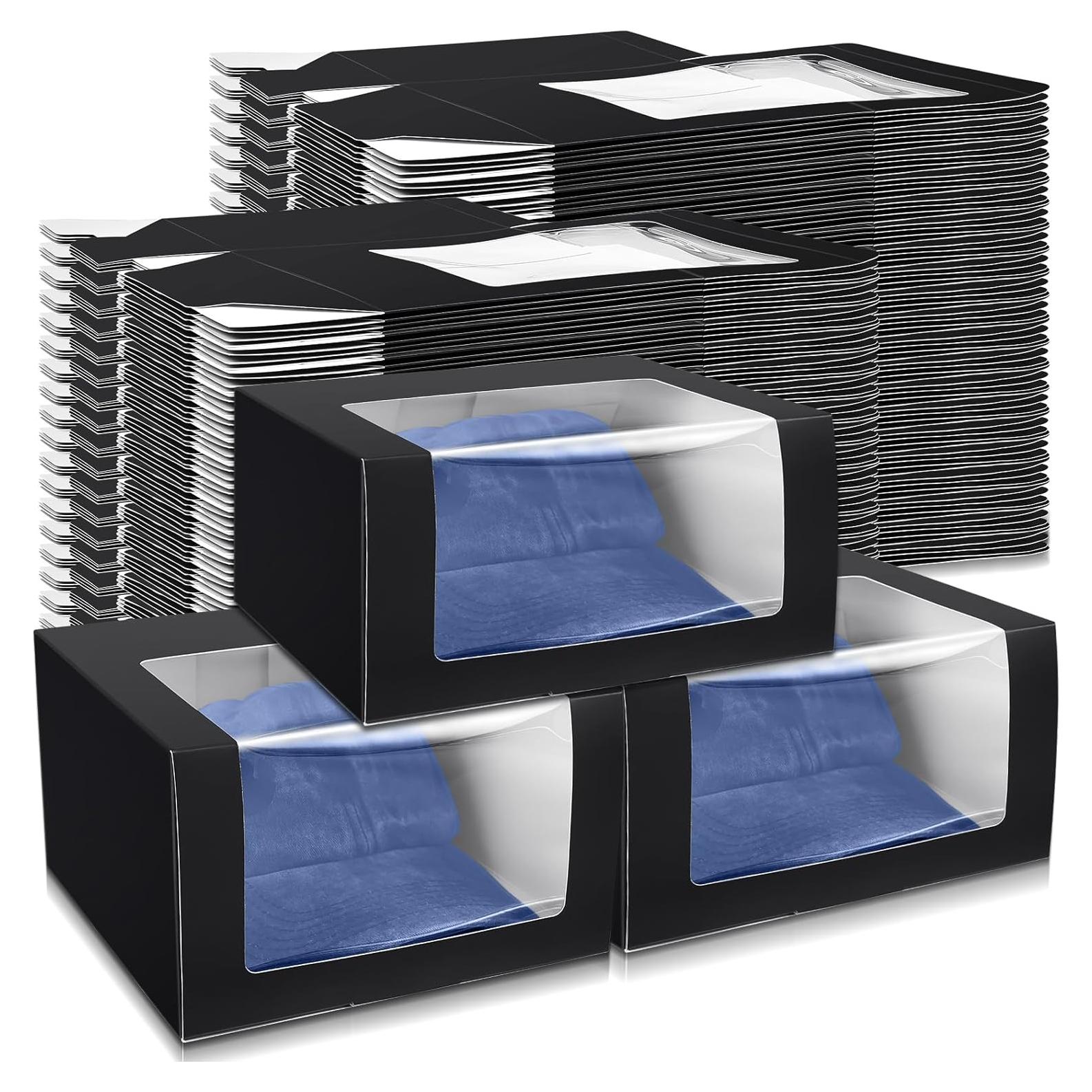 Cajas de Regalo para Gorras DoubleFill 50 Pcs Negro 19.3x19.3x11.9cm