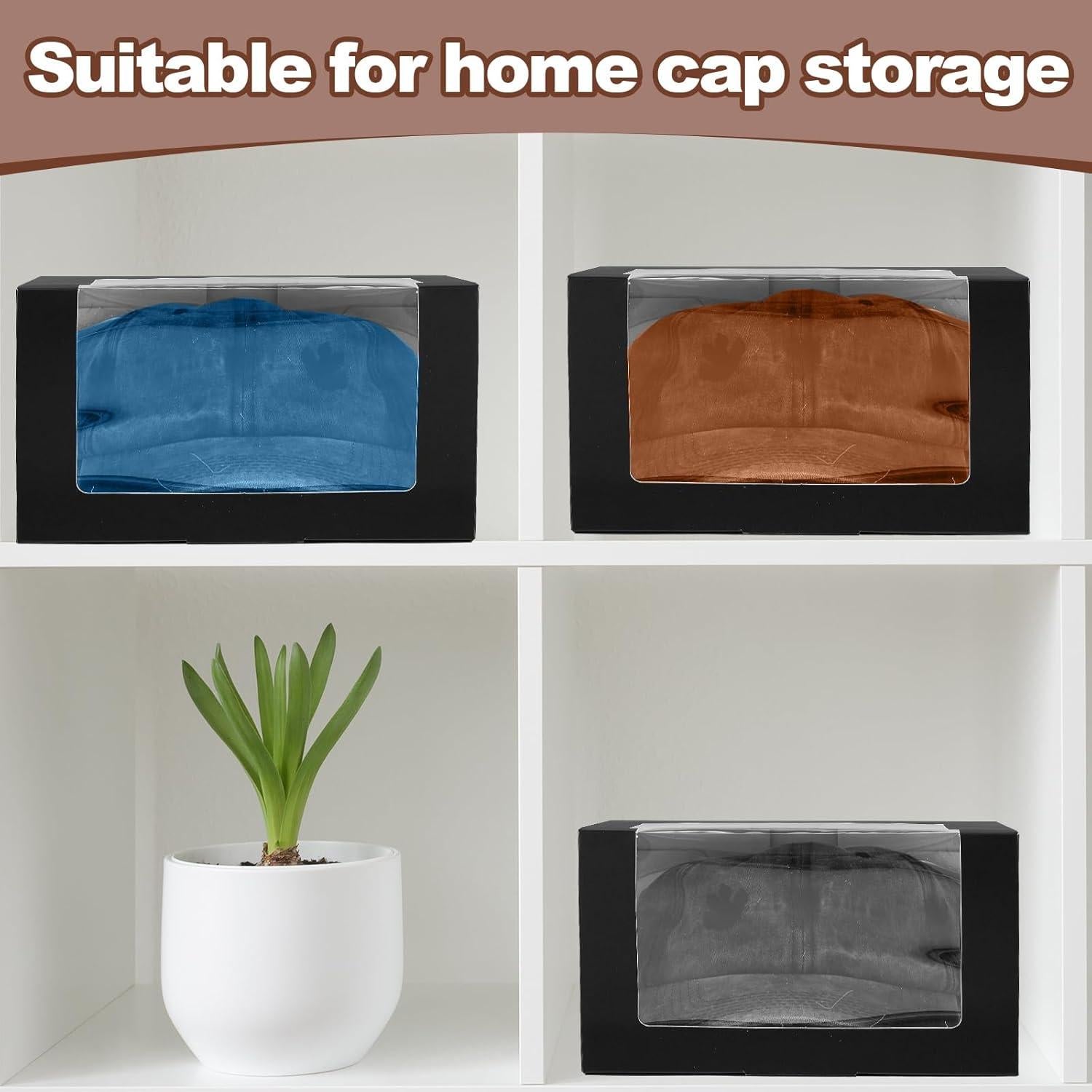 Cajas de Regalo para Gorras DoubleFill 50 Pcs Negro 19.3x19.3x11.9cm