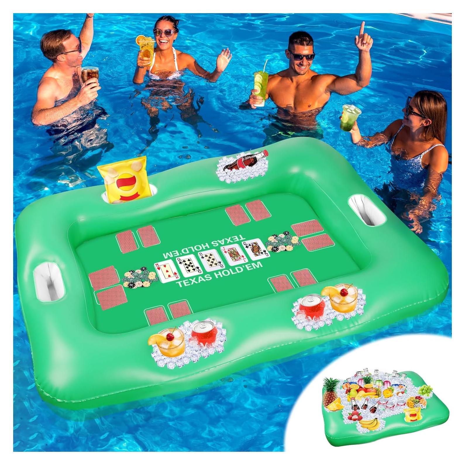 Mesa Flotante Grande MJZ para Pool 136x97 cm con Soportes