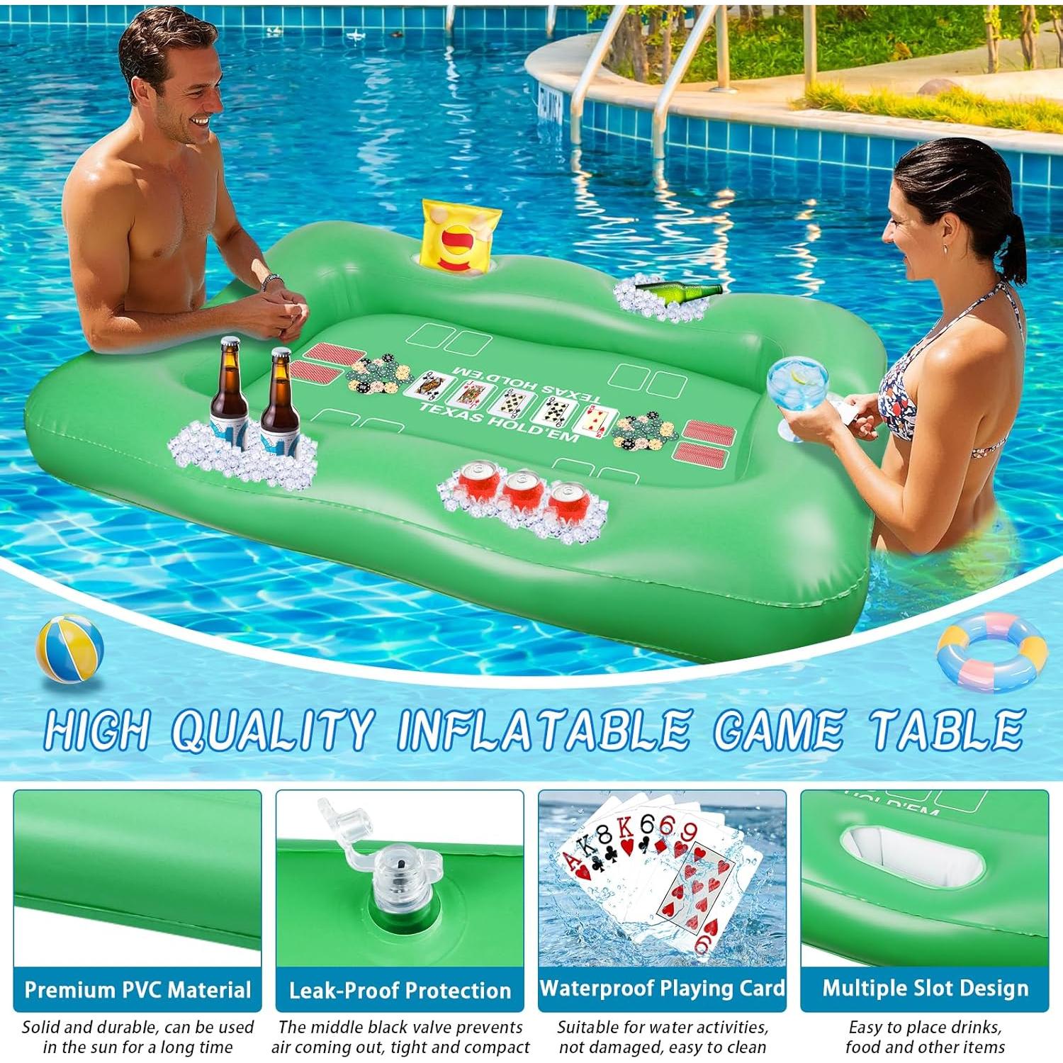 Mesa Flotante Grande MJZ para Pool 136x97 cm con Soportes