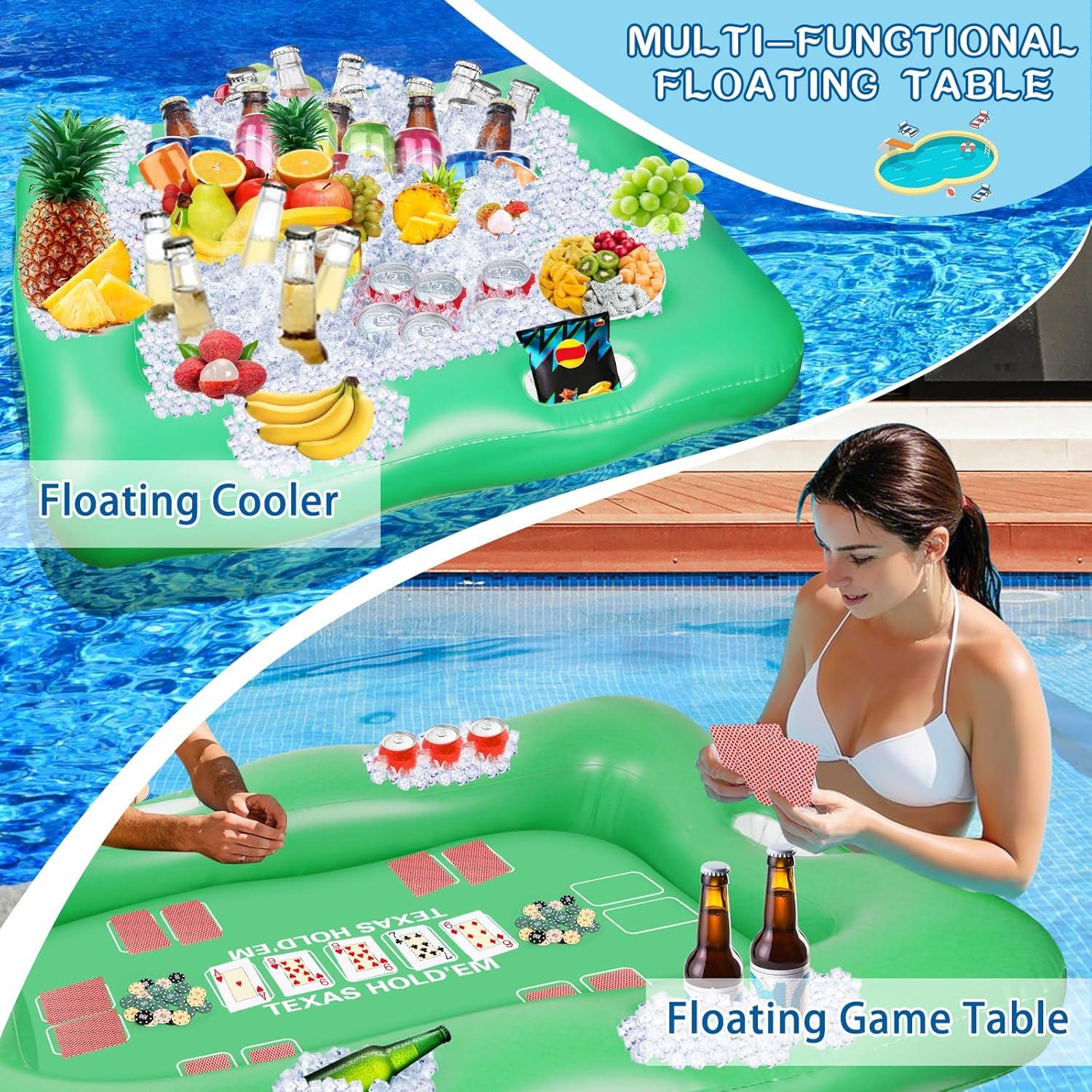 Mesa Flotante Grande MJZ para Pool 136x97 cm con Soportes