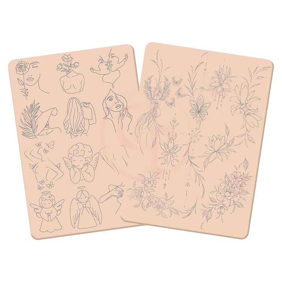 Piel de Tatuaje Pequeña Doble Cara TgoBeauty 1.5mm Rosa