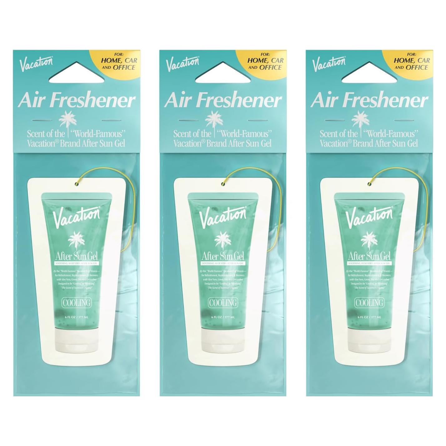 Ambientador Colgante Gel Después del Sol Vacaciones - 3 Piezas