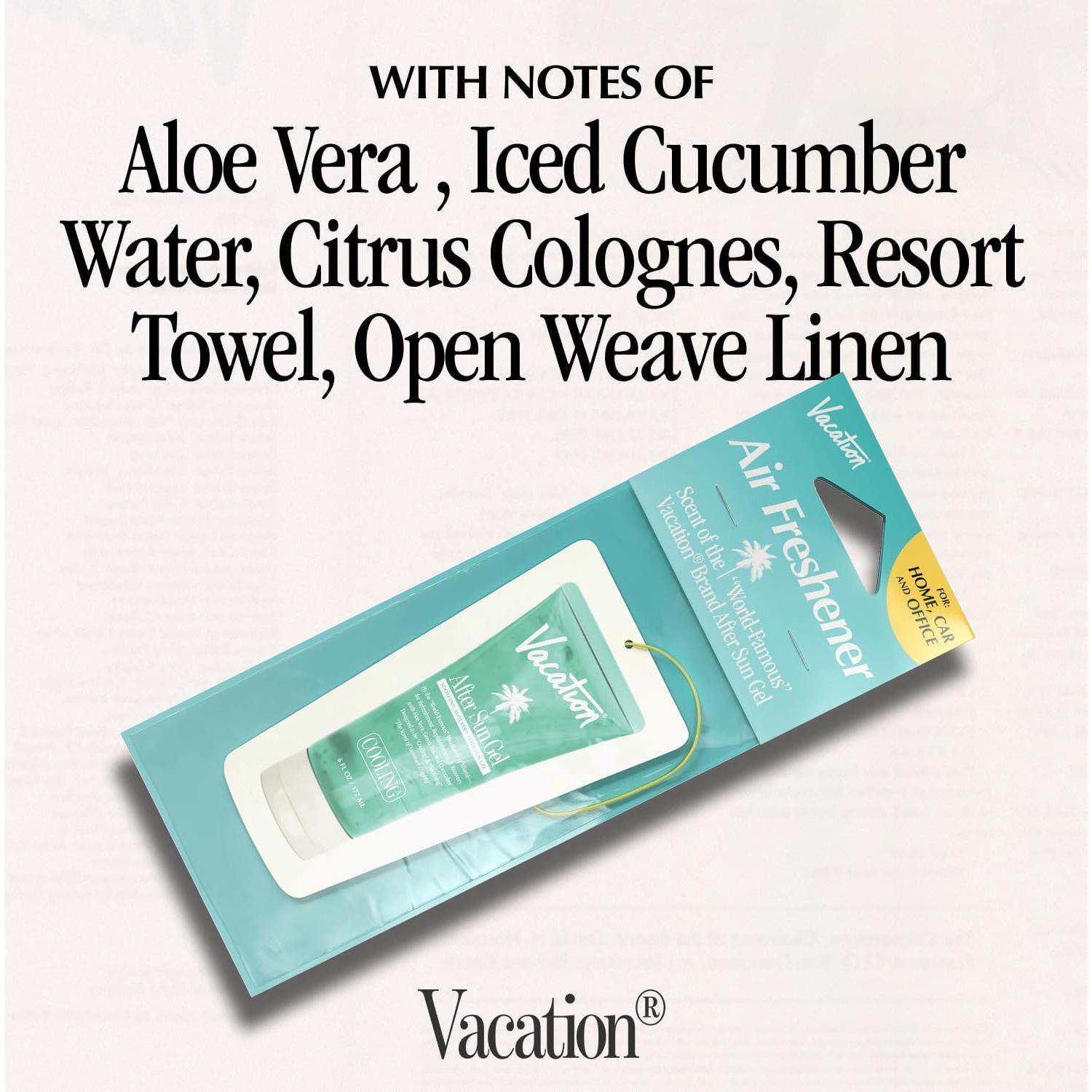 Ambientador Colgante Gel Después del Sol Vacaciones - 3 Piezas