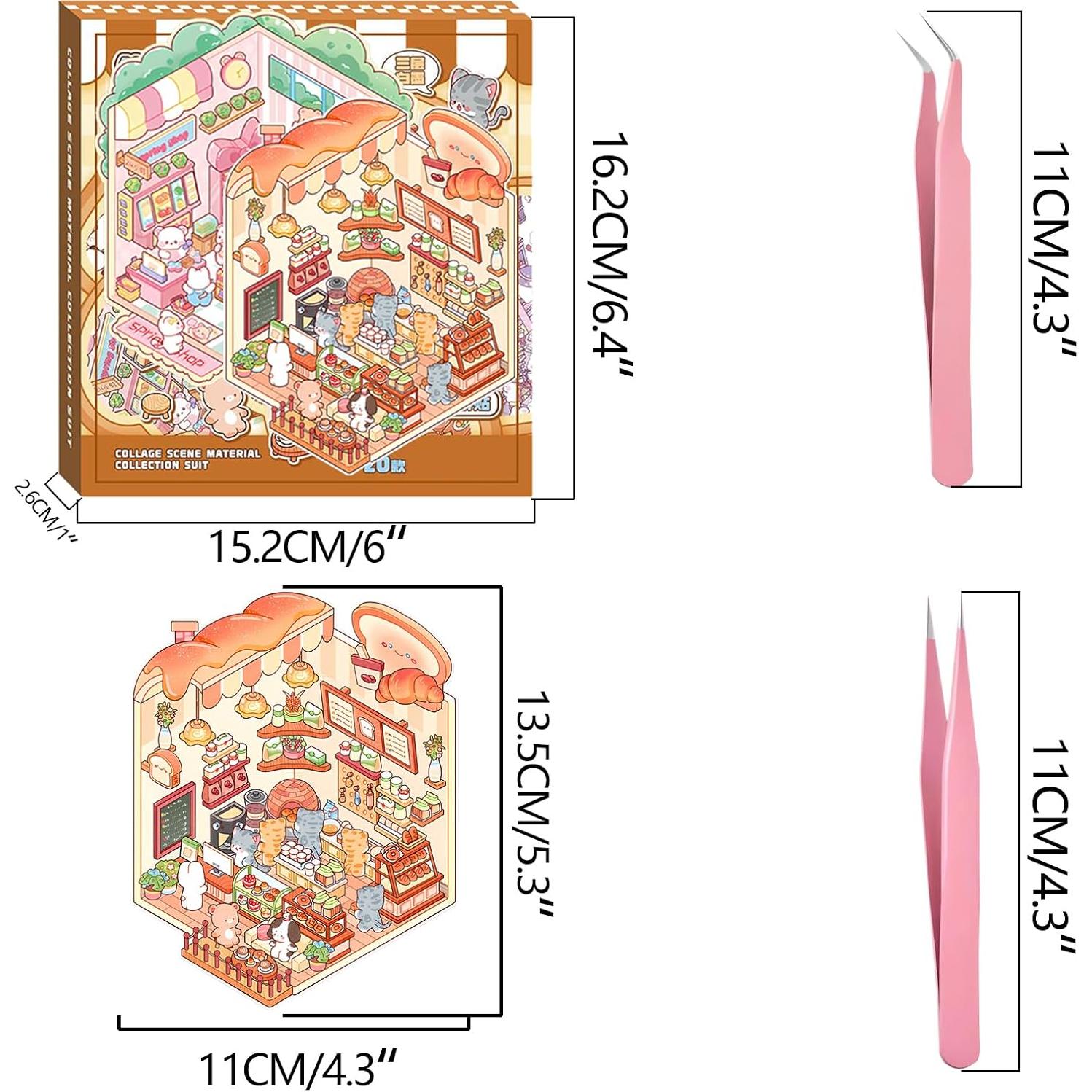 Stickers 3D DIY MHBEW - 20 Conjuntos Reutilizables para Niños