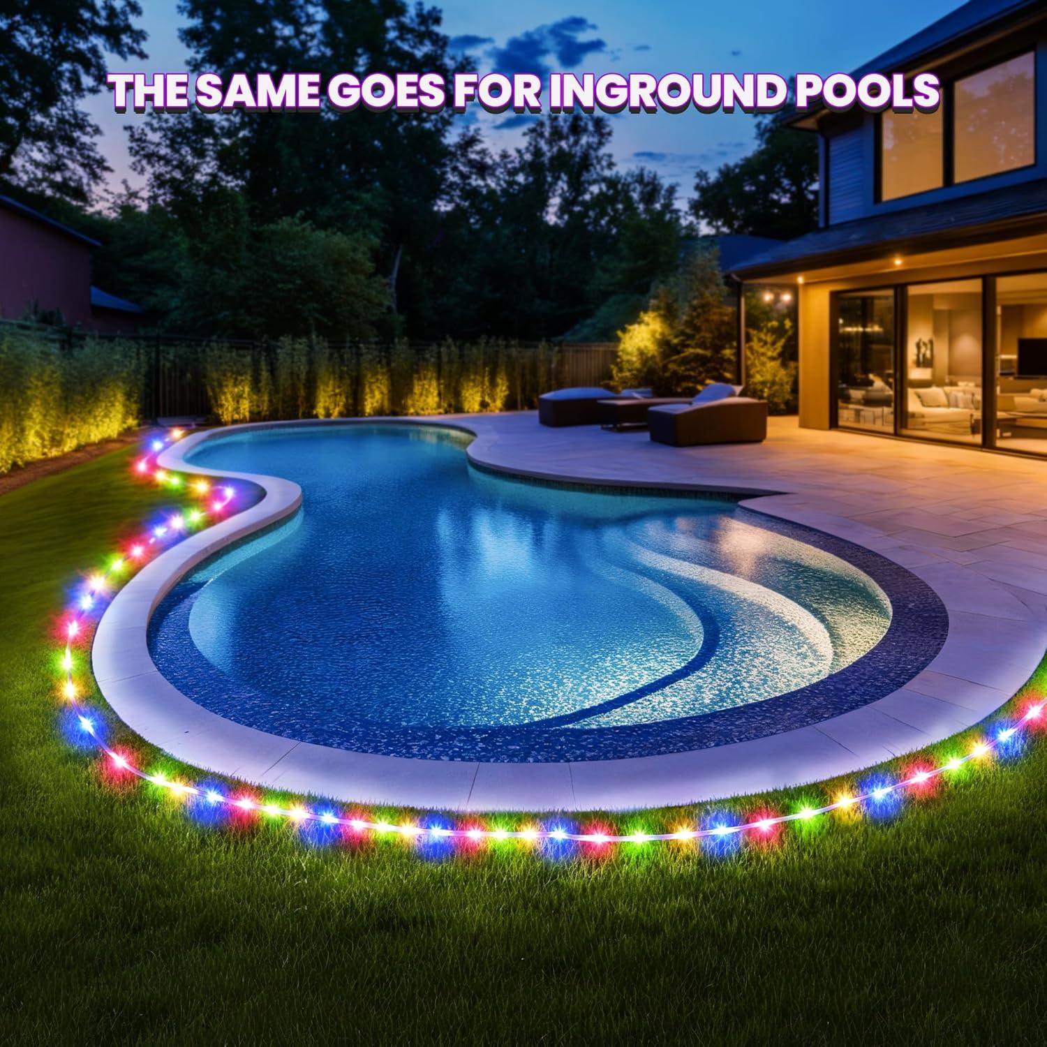 Luces Solares GIGALUMI 200 LEDs para Piscinas 21.7 m IP65