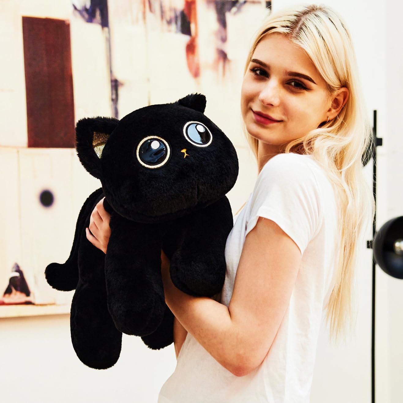 Peluche Calentable Uoozii Gato Negro 50 cm 1.74 kg