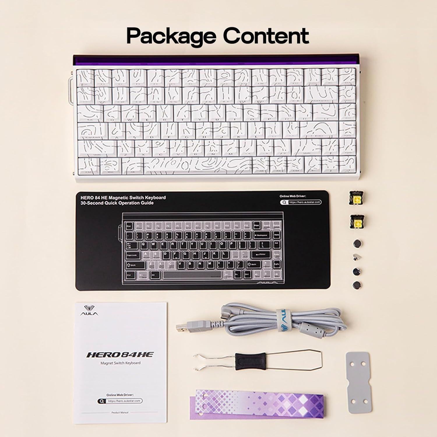 Teclado Magnético para Juegos EPOMAKER Hero84 HE RGB 75%