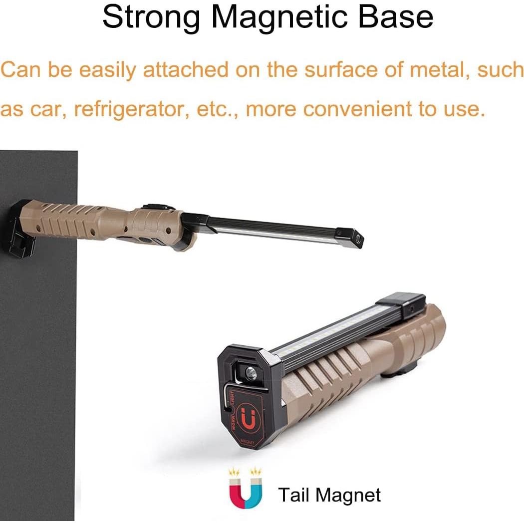 Luz de trabajo LED LUXJUMPER 2000 lúmenes 7 modos recargable