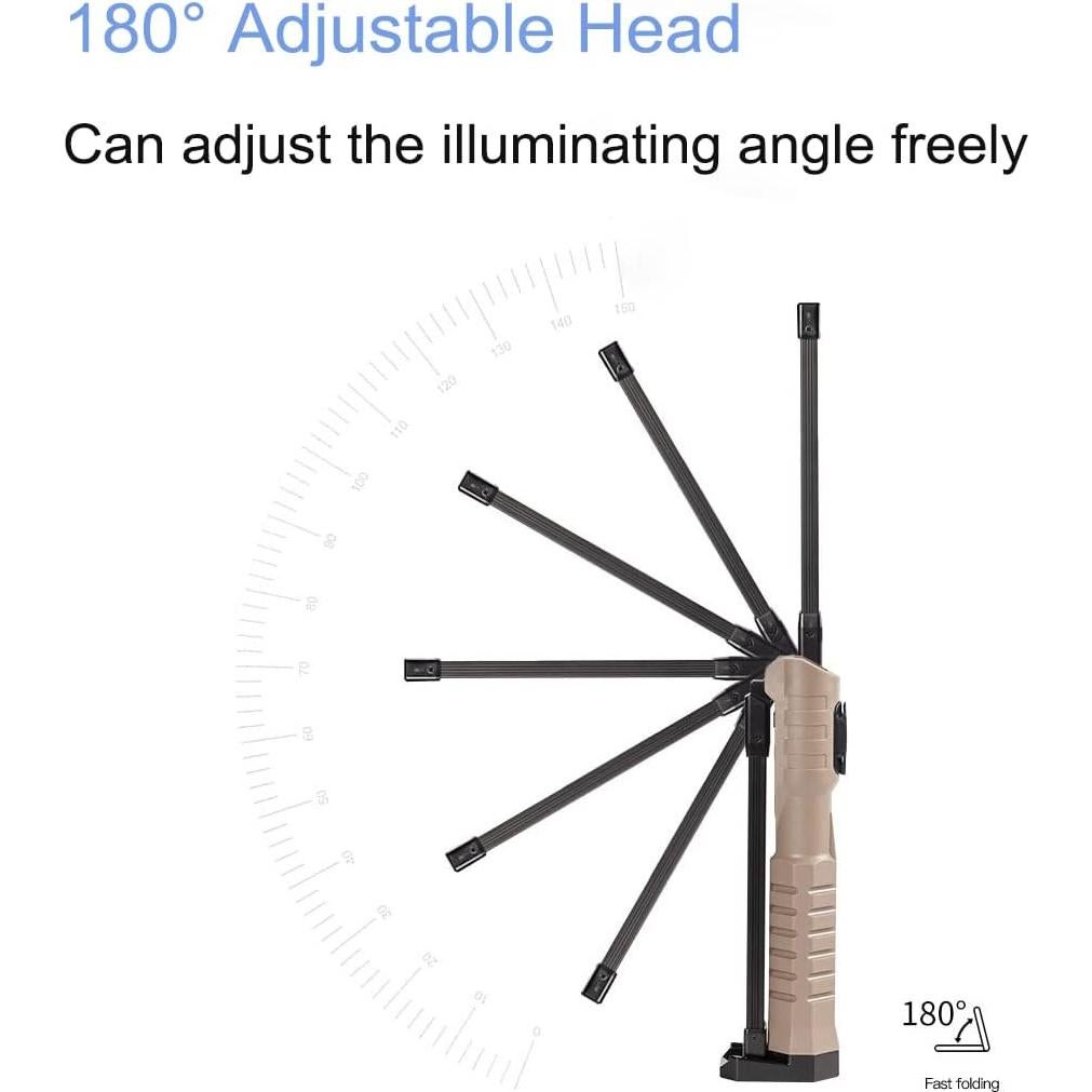 Luz de trabajo LED LUXJUMPER 2000 lúmenes 7 modos recargable