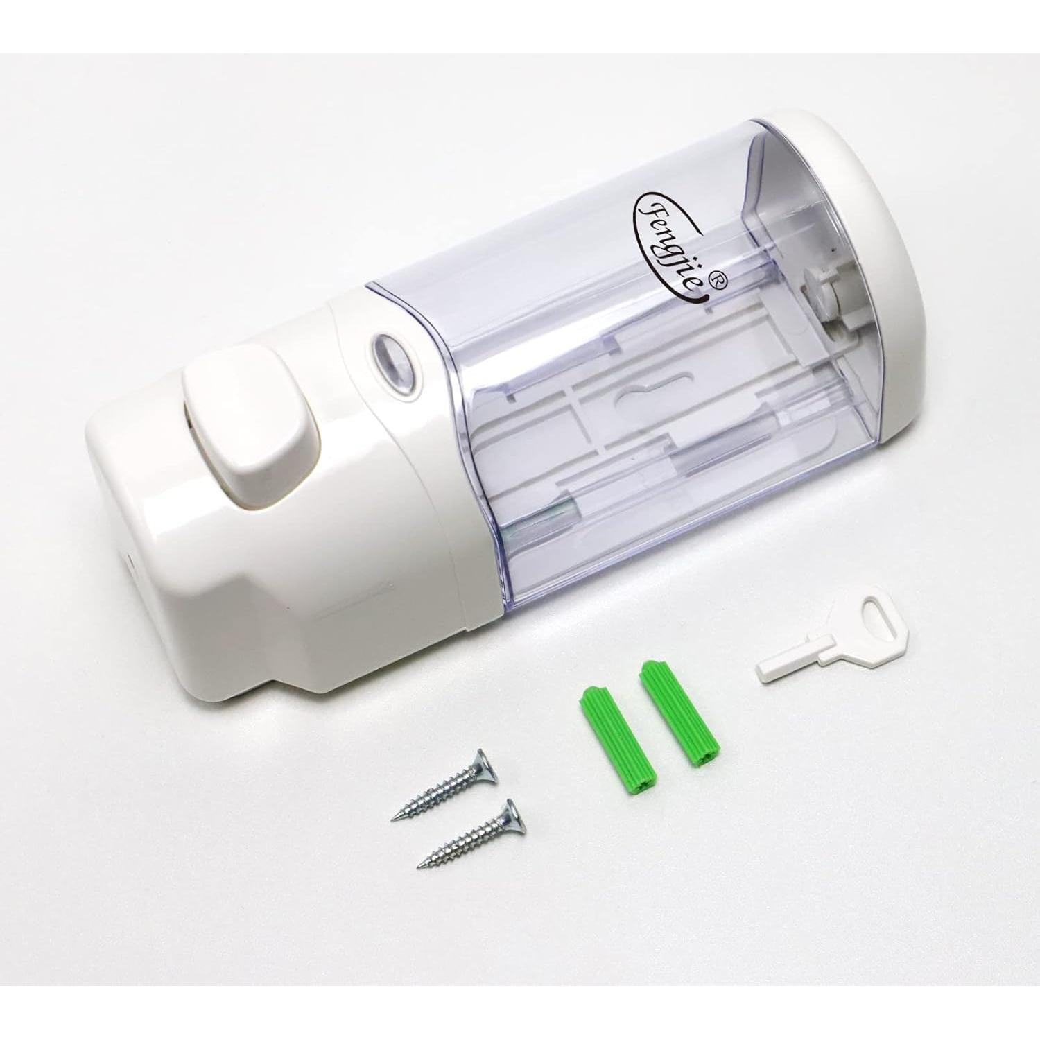 Dispensador de Jabón Manual Fengjie F-1101, 300ml, Pared