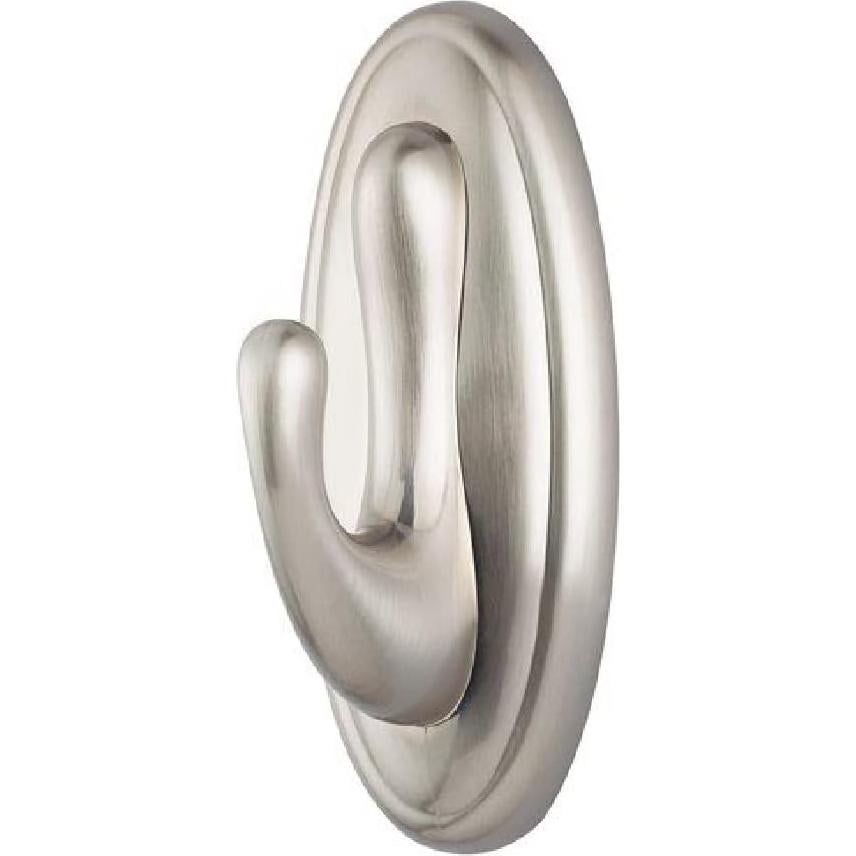 Ganchos de Plástico Grandes Command Niquel Cepillado 3 Unidades