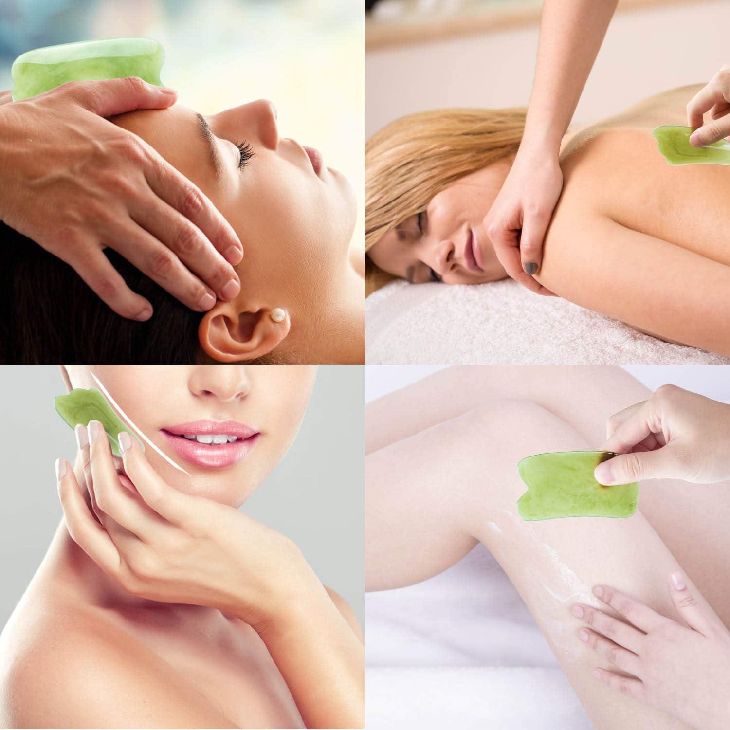 Juego de 7 herramientas de masaje Gua Sha YUYONGTANG - Resina Natural