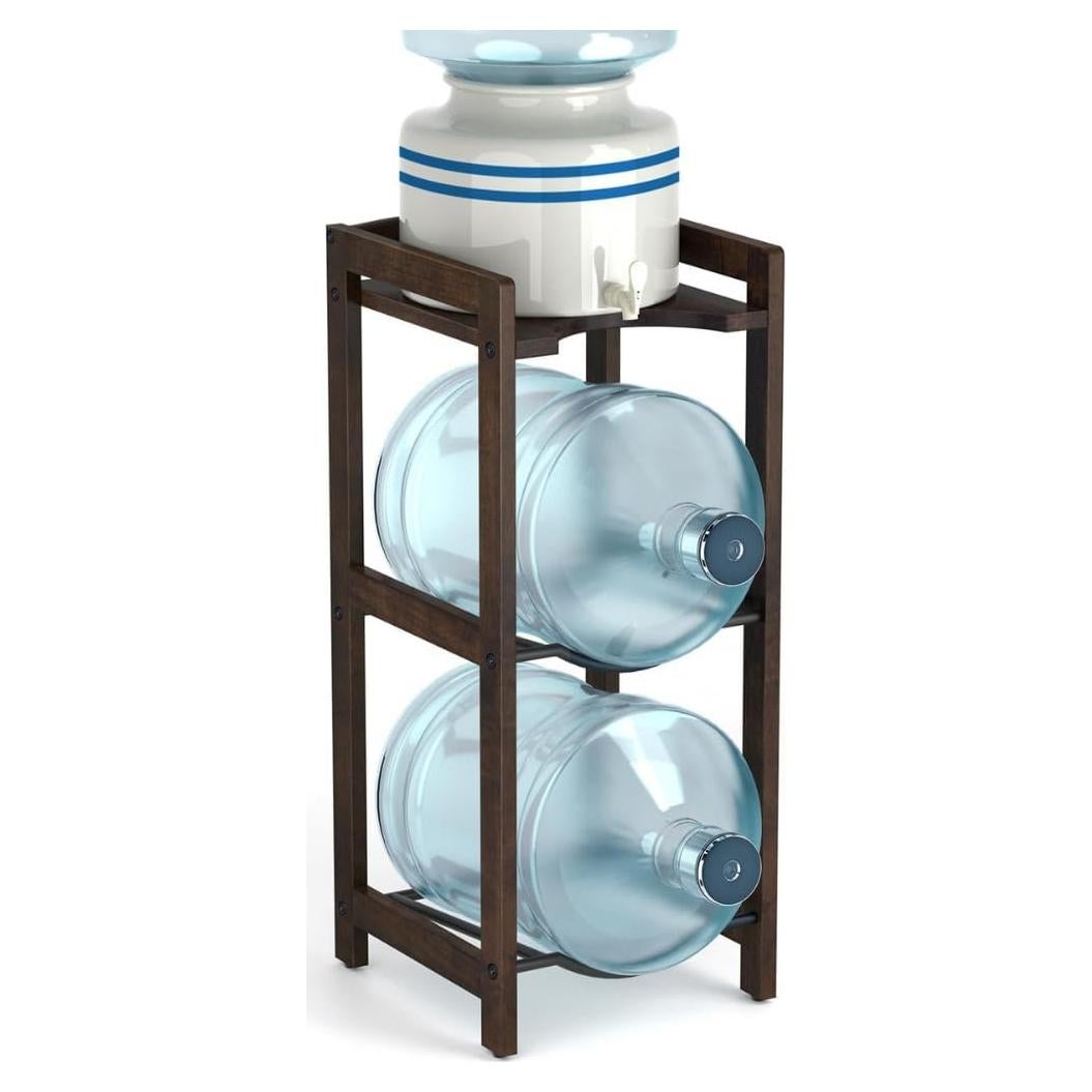 Soporte de madera LASIDO para jarras de agua 5 galones 31 cm