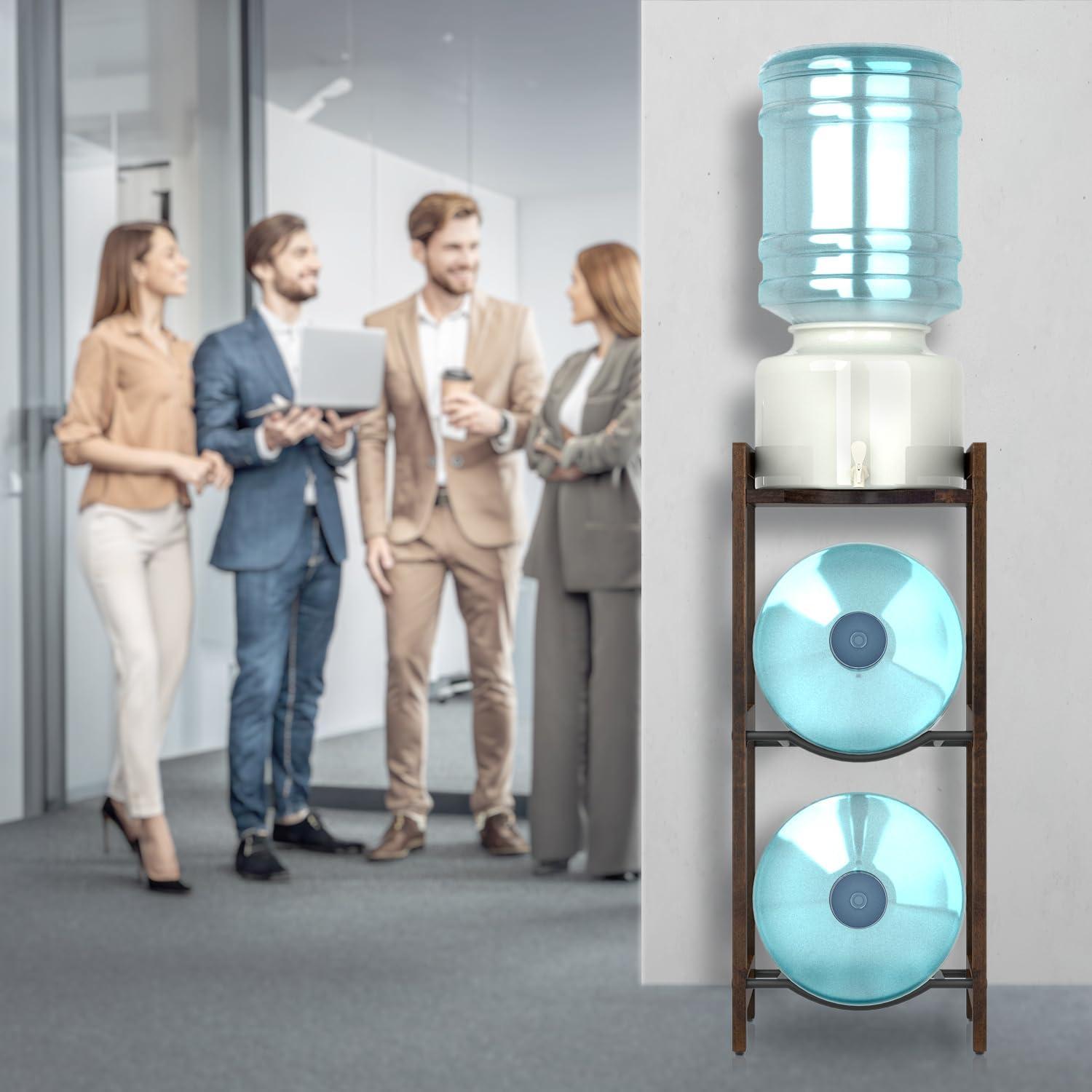 Soporte de madera LASIDO para jarras de agua 5 galones 31 cm