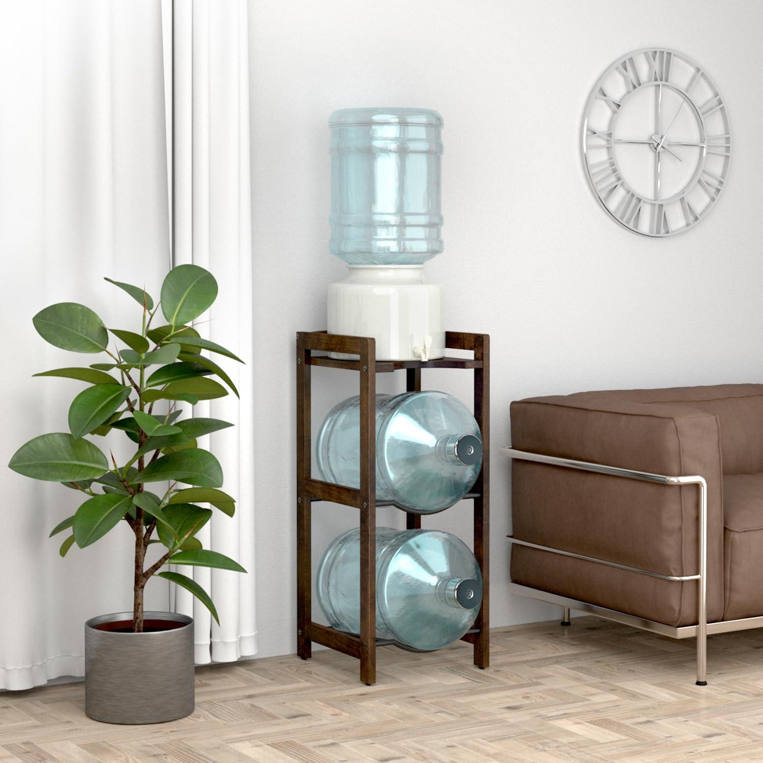 Soporte de madera LASIDO para jarras de agua 5 galones 31 cm