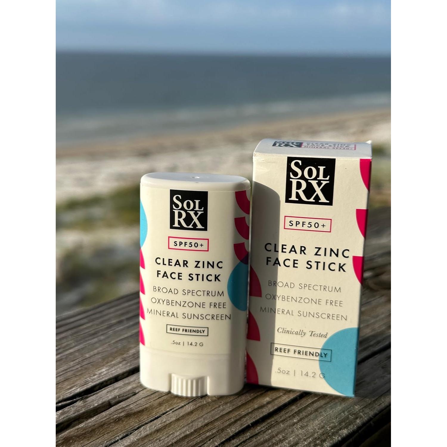 Protector Solar Mineral SolRX SPF 50 Barra Zinc 14g