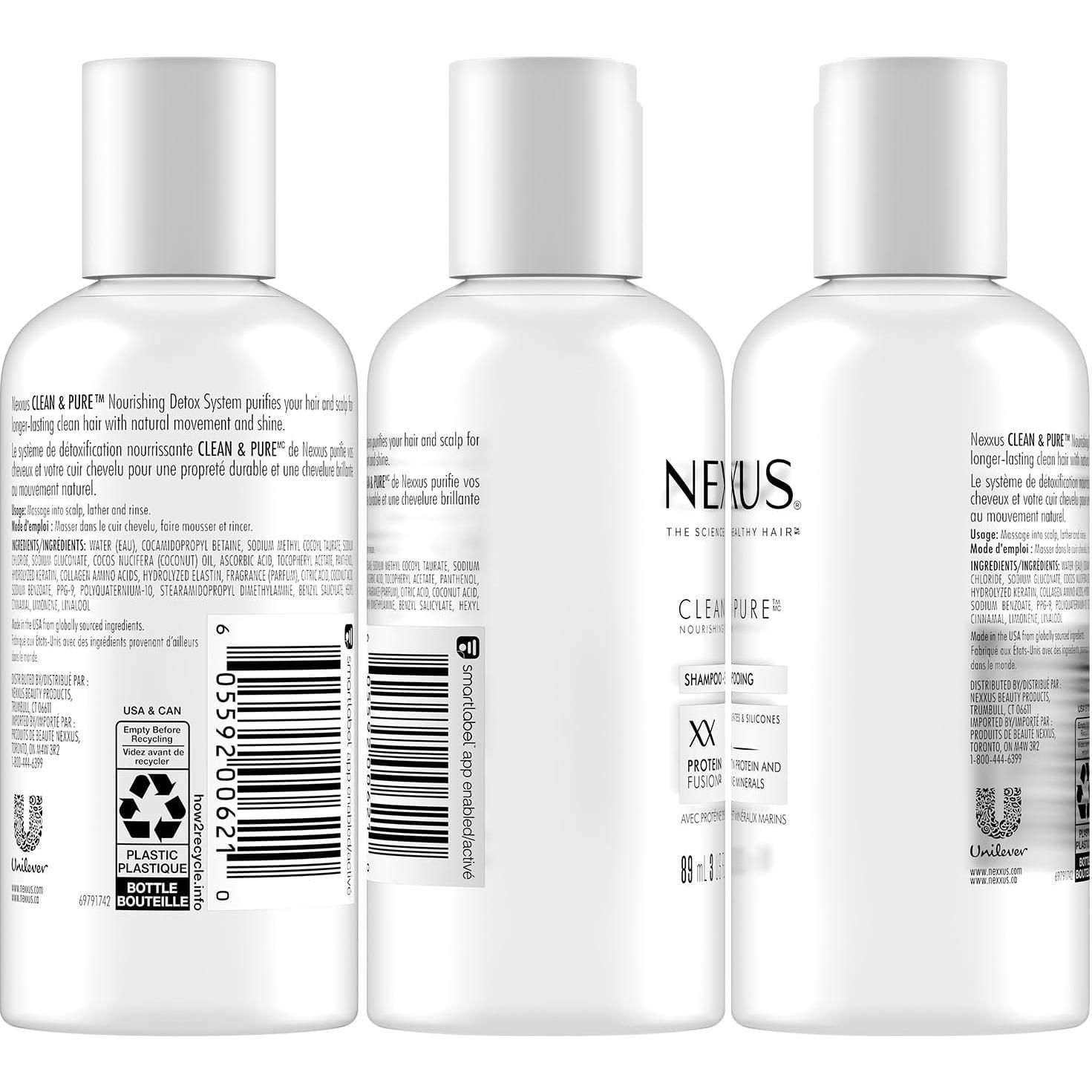 Set de Champú y Acondicionador Nexxus Limpio y Puro 85 ml