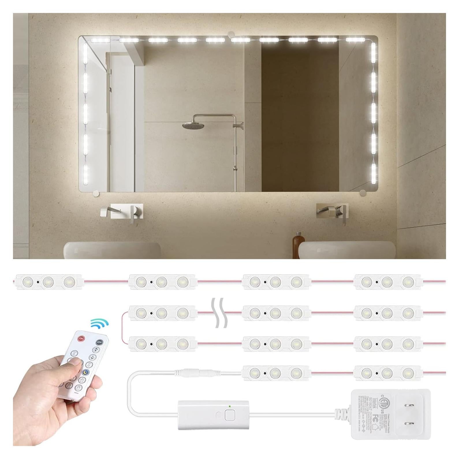 Kintion Luz de Espejo LED 3m Regulable para Maquillaje