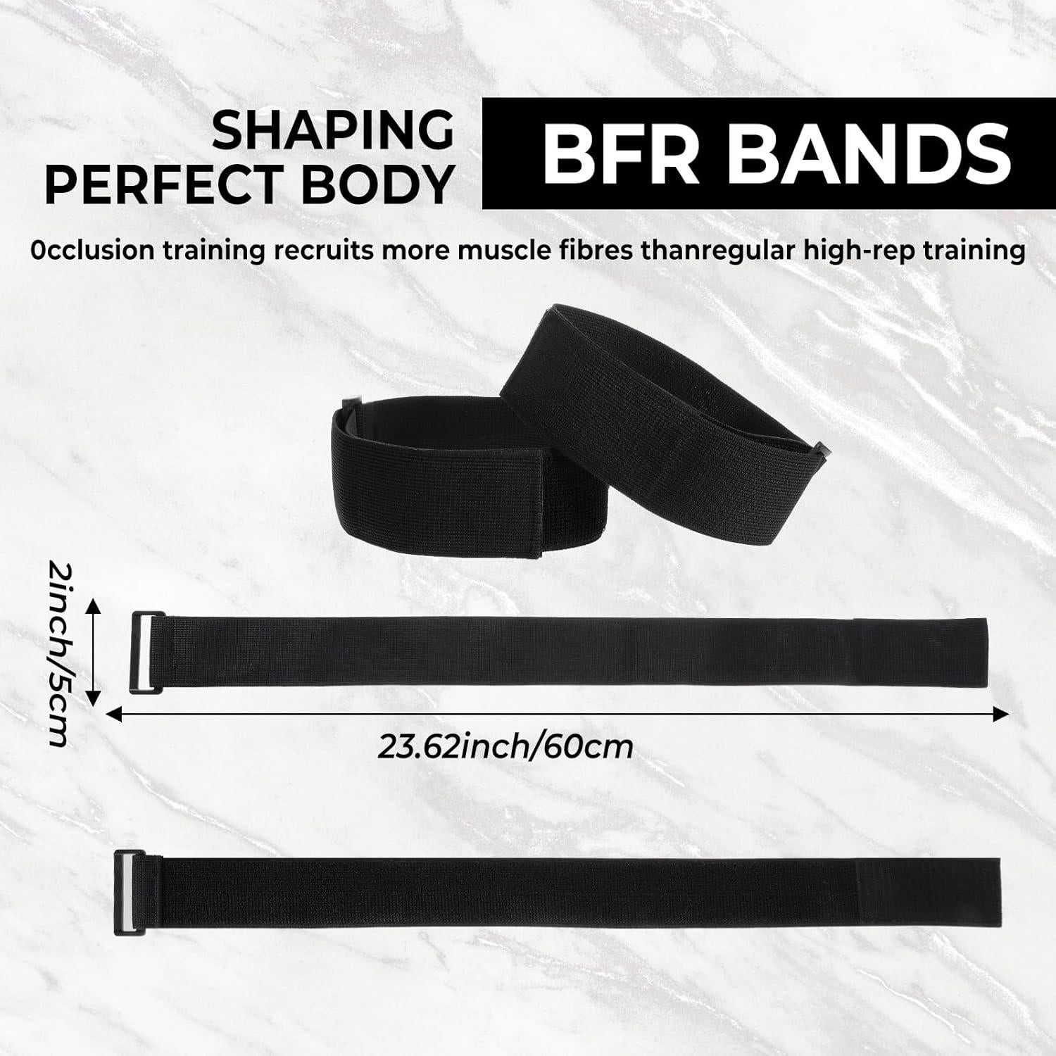 Bandas de Oclusión Glúteos Hpmjz 60x5cm Ajustables 2 Pcs